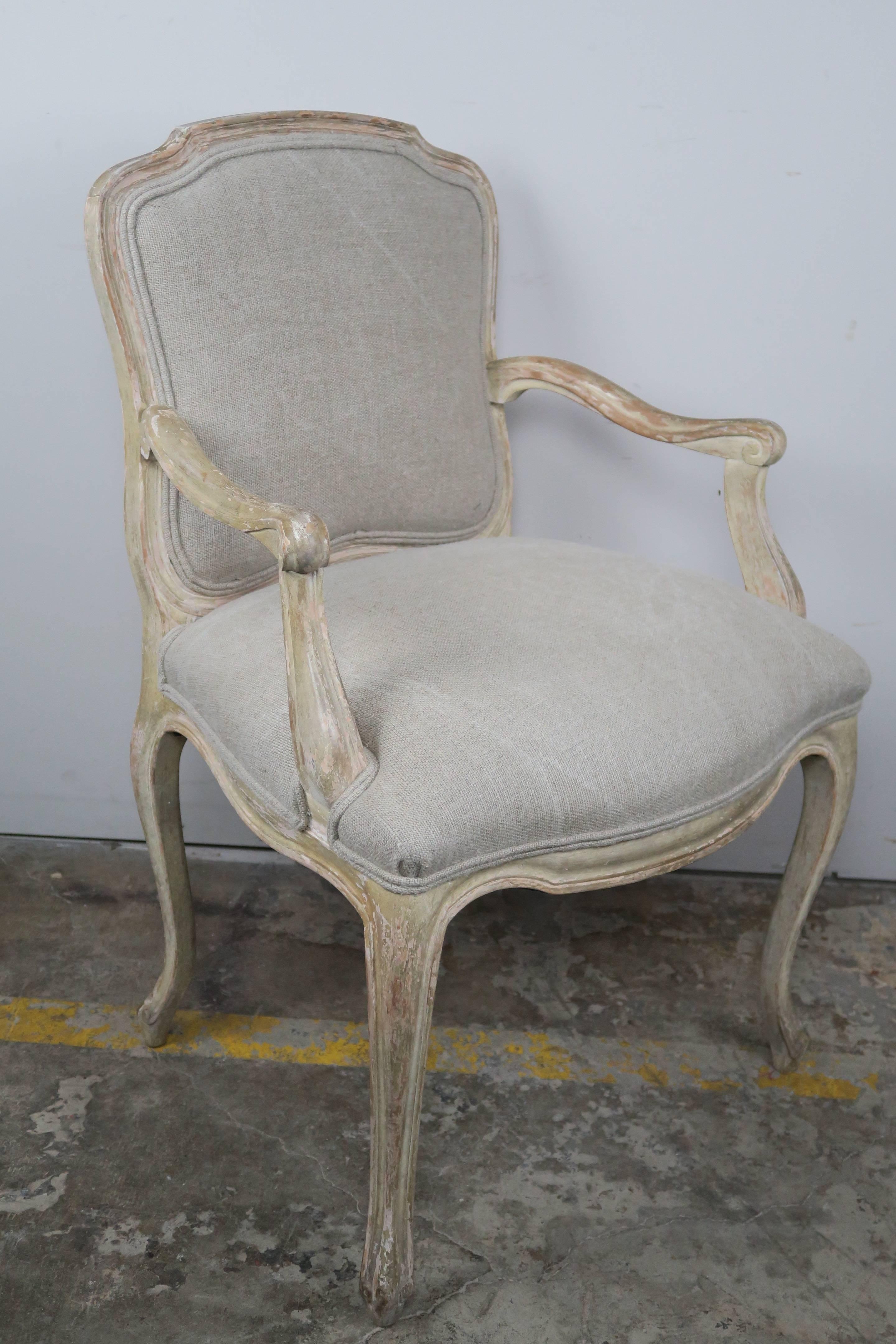 Mid-20th Century Set of Ten French Louis XV Style Dining Chairs