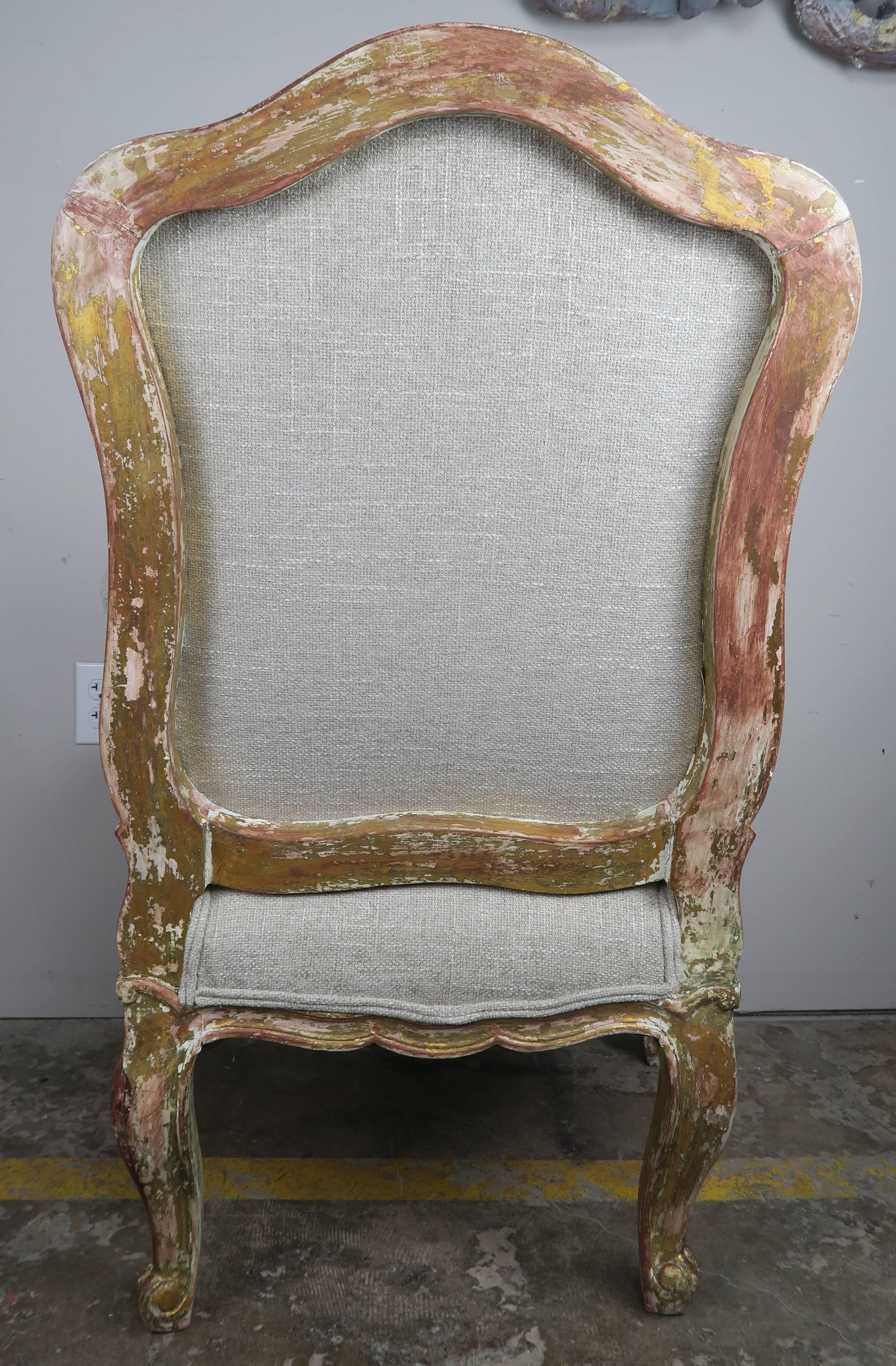 Pair of French Giltwood Armchairs, circa 1930s 4