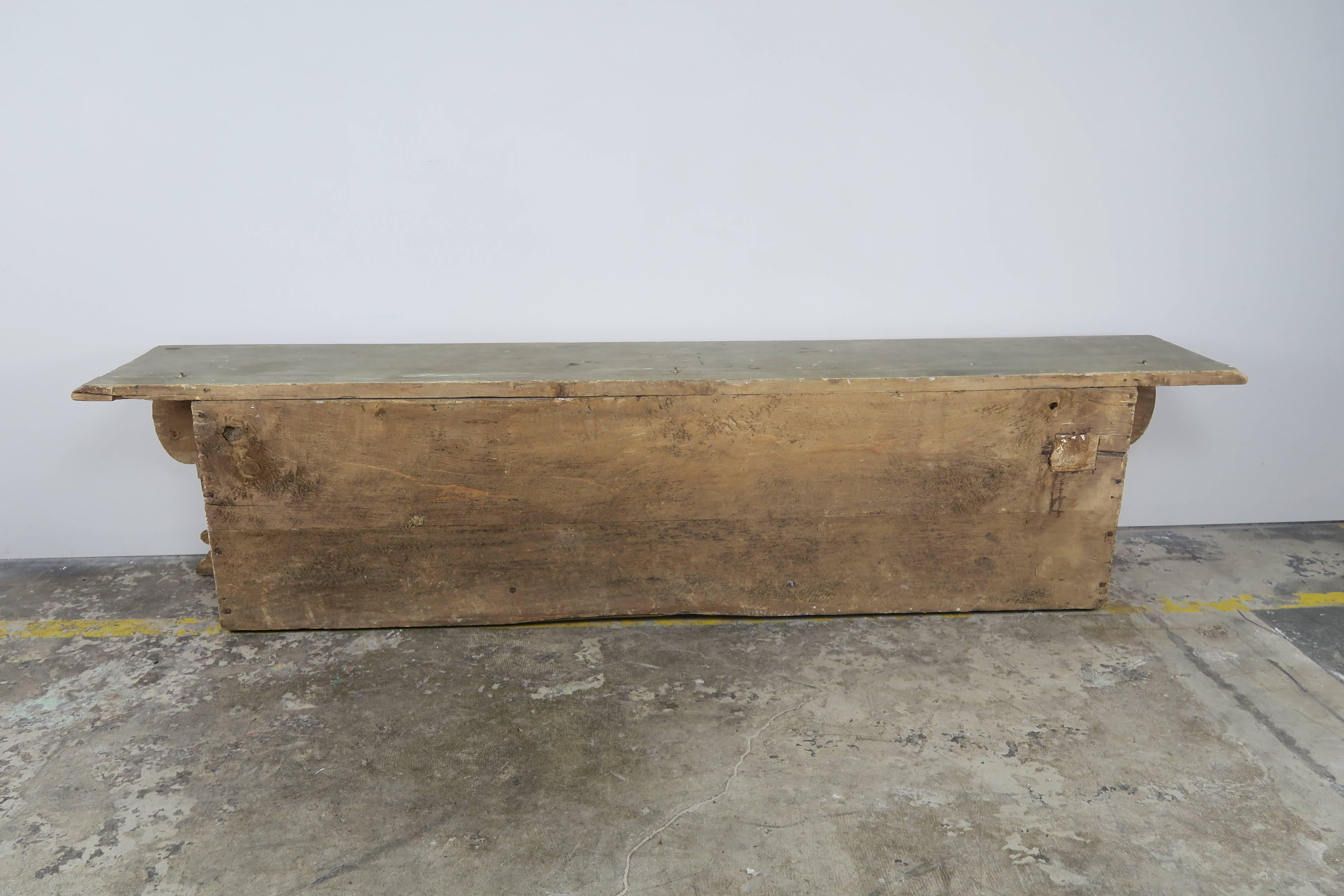 19th Century Italian Painted Bench or Cassone 2