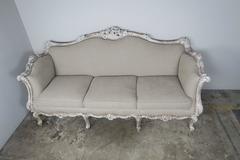 French Rococo Style Painted Sofa, circa 1930s