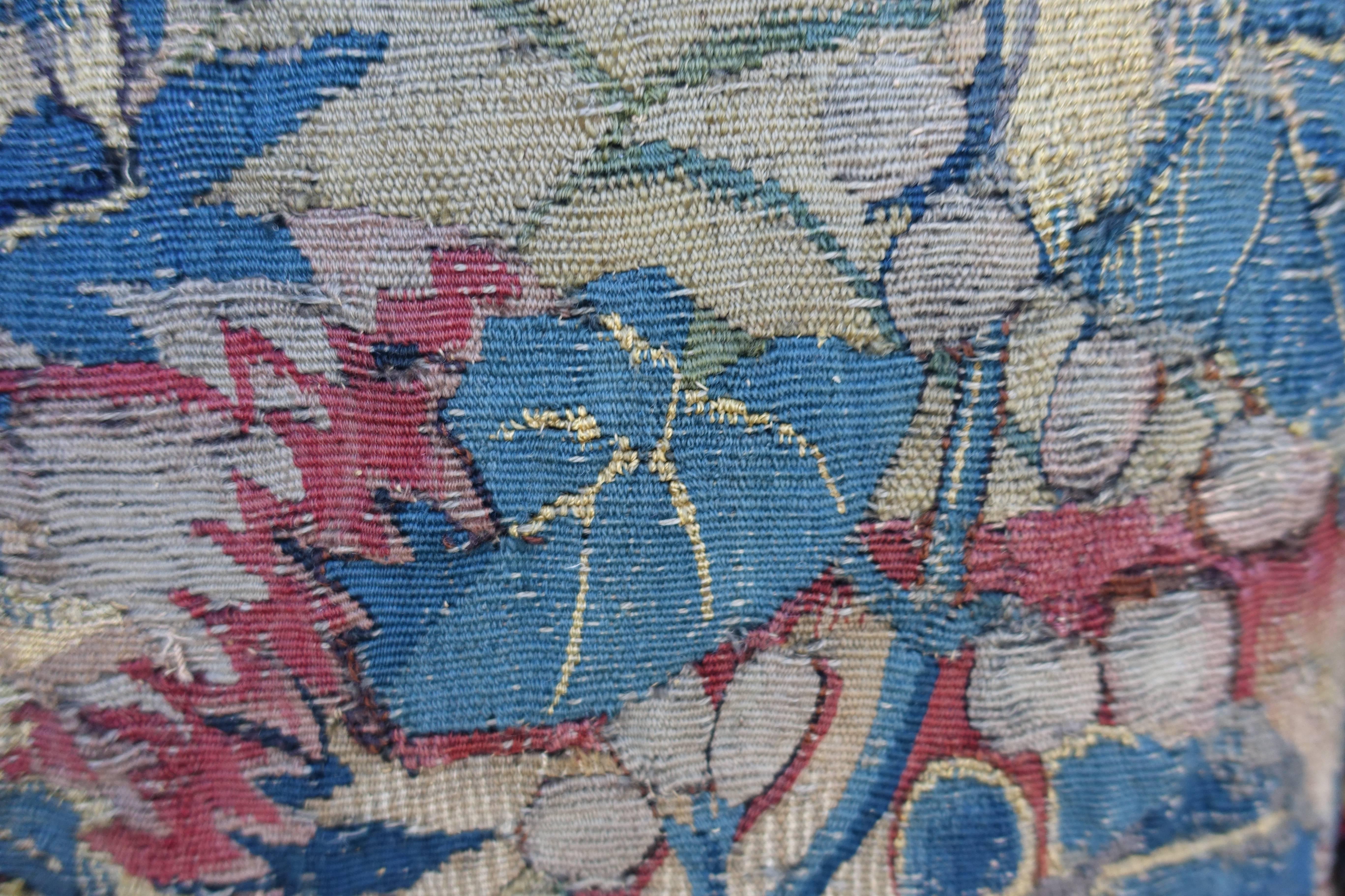 Hand-Woven 18th Century Tapestry Pillows, Pair