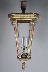 Pair of Monumental Italian Giltwood Lanterns