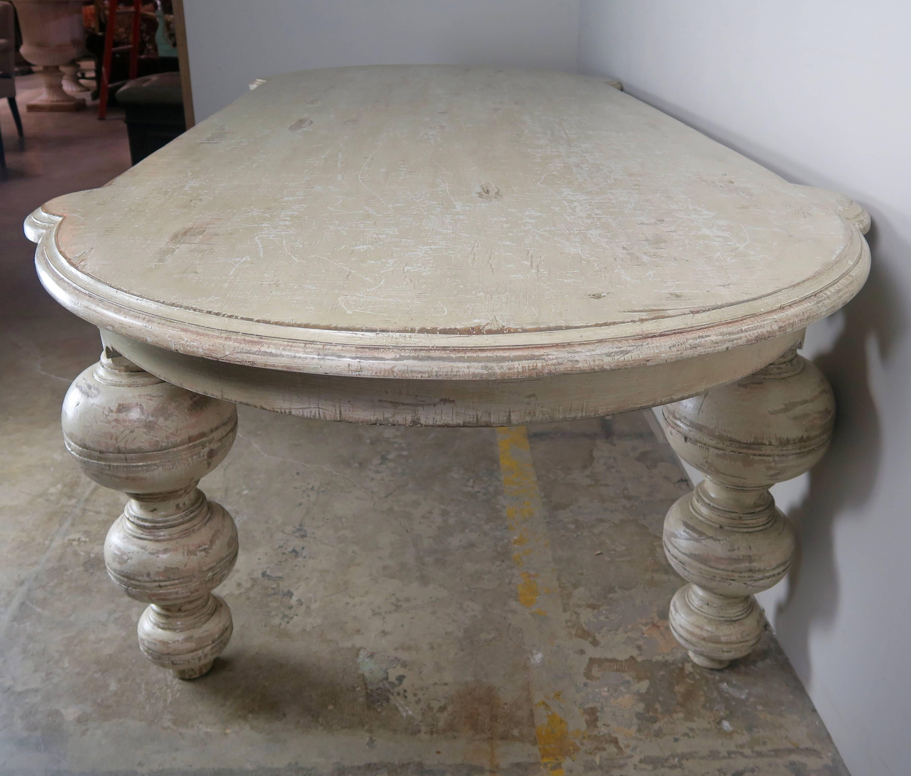 Oval Swedish Painted Dining Table 2