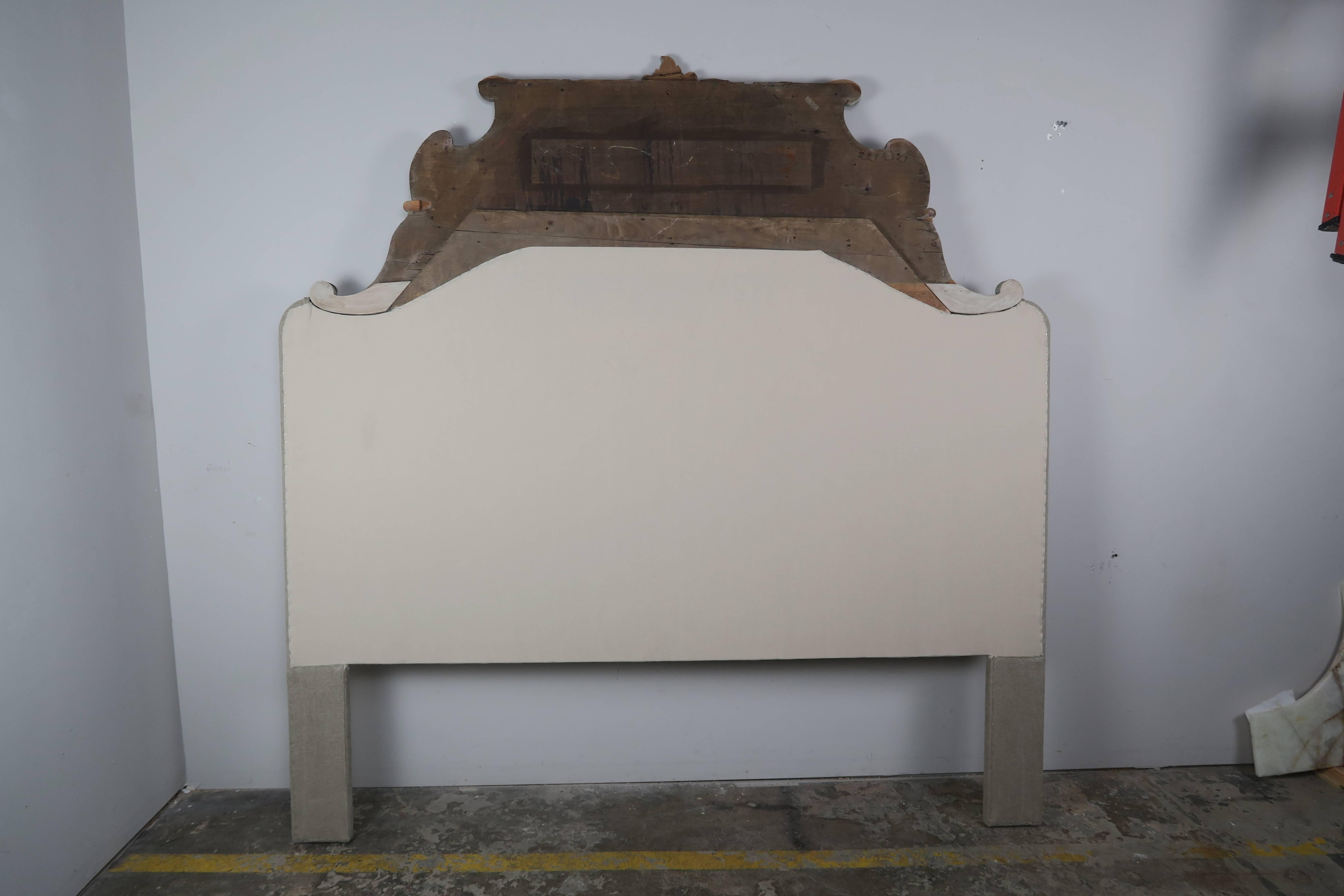 19th Century, Italian Carved Rococo Style Headboard 2