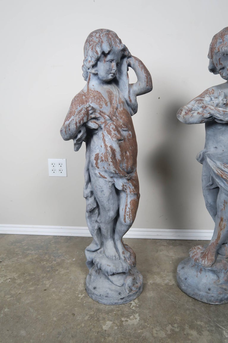 Pair of 19th Century Italian Garden Statues at 1stDibs