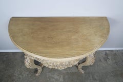 French Rococo Style Console with Centre Drawer, circa 1900
