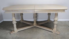 Italian Neoclassical Style Dining Room Table with Leaves