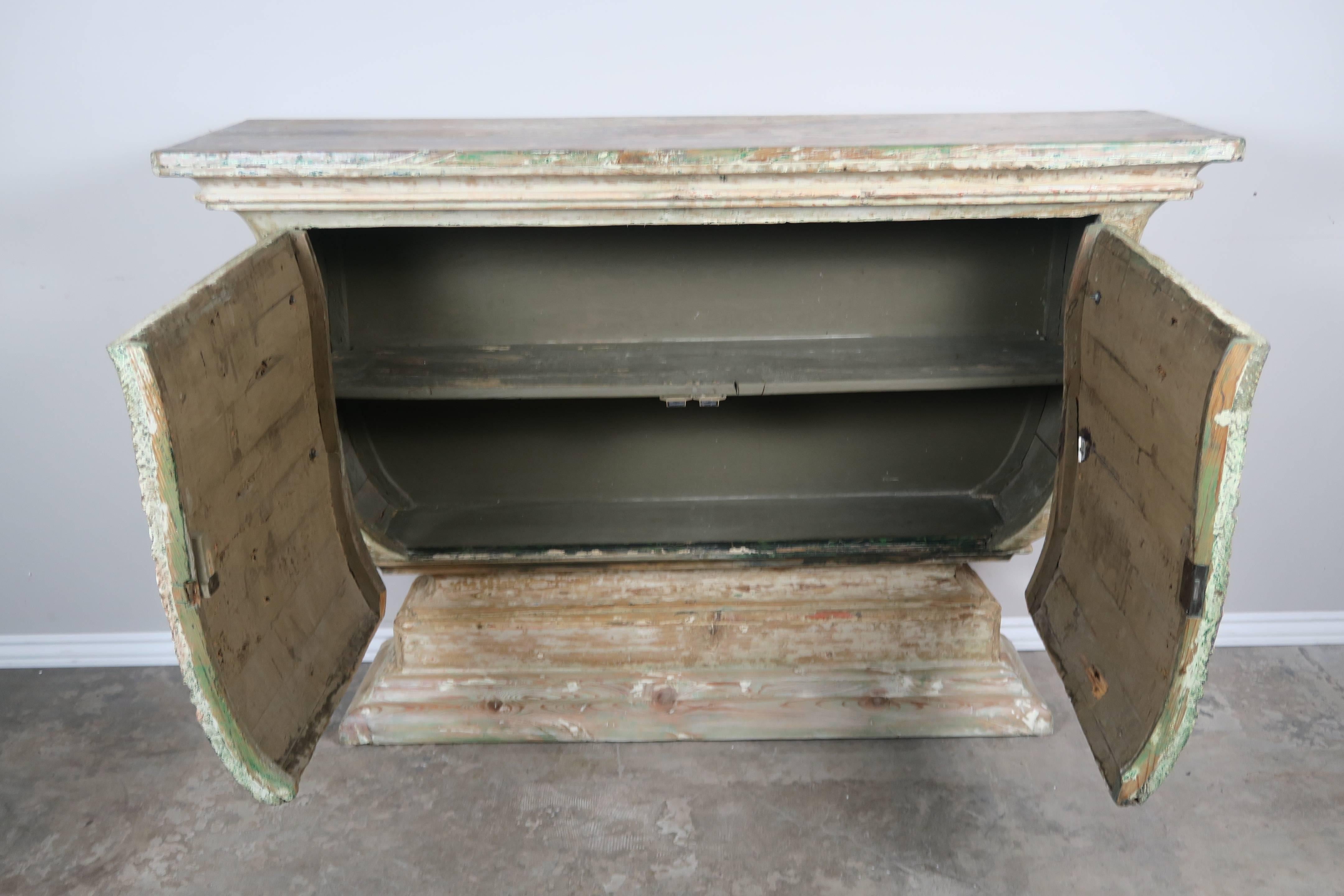 19th Century Italian Painted and Parcel-Gilt Console 2