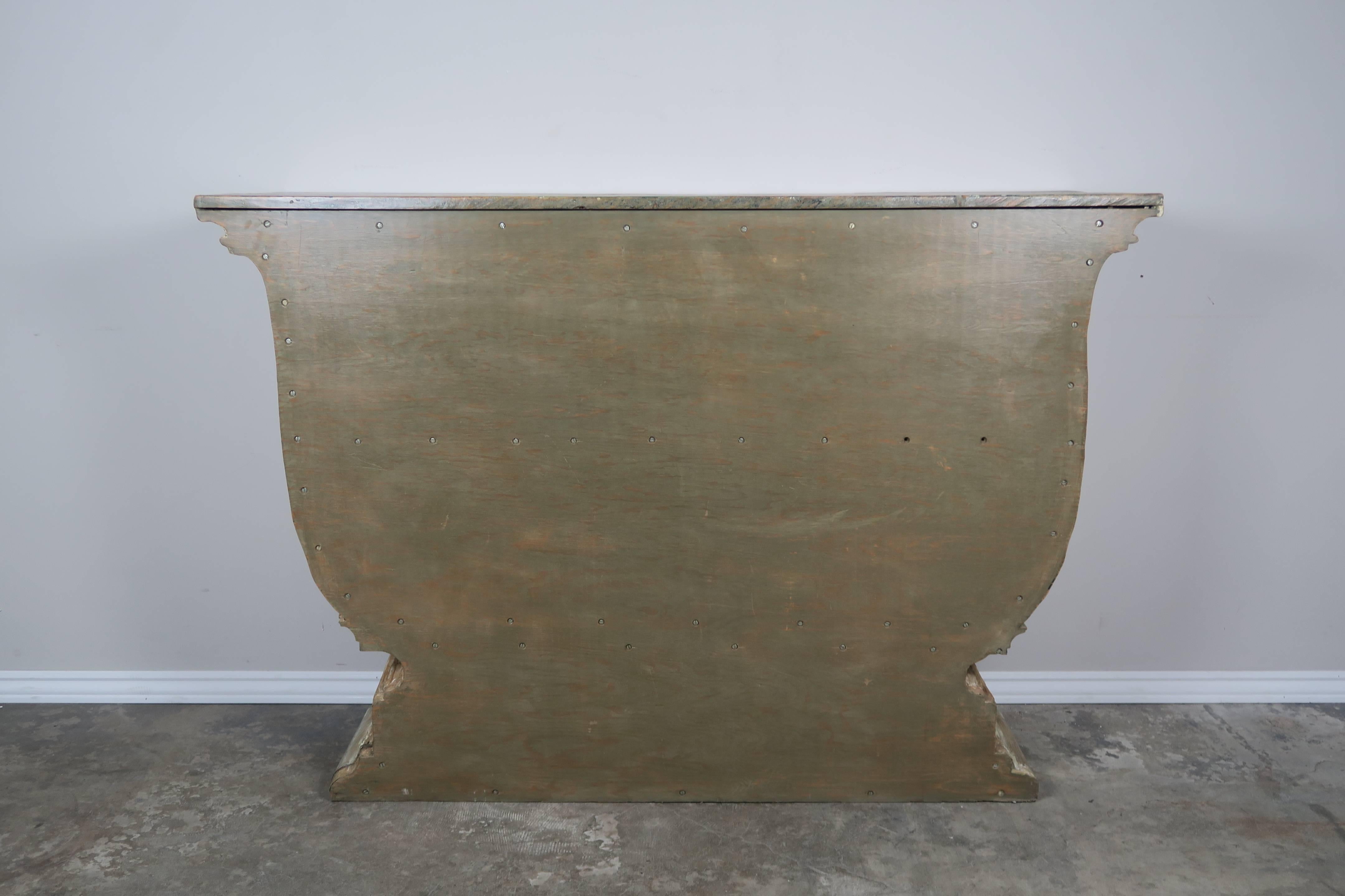 19th Century Italian Painted and Parcel-Gilt Console 4