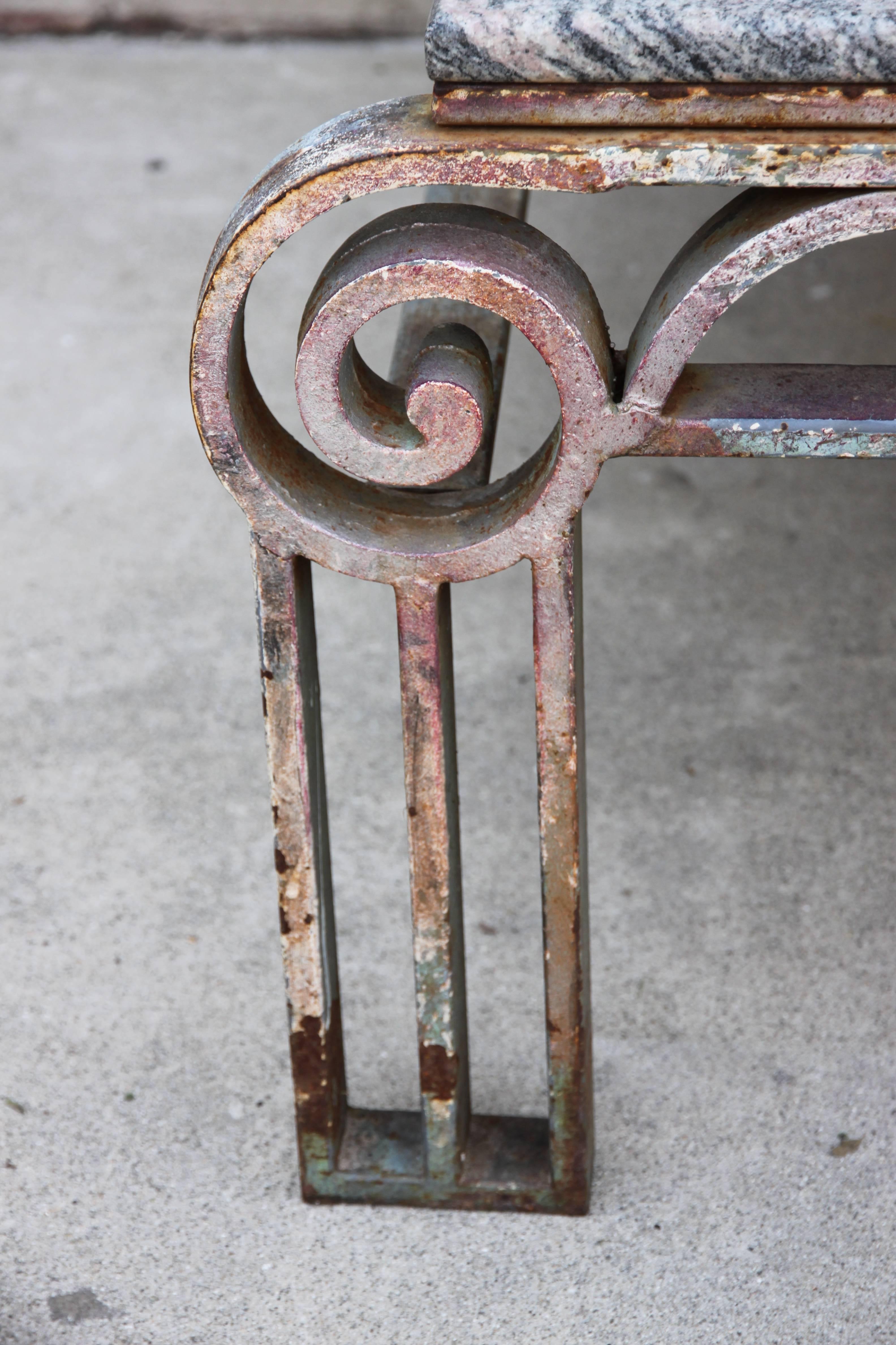 Art Deco Wrought Iron Coffee Table 3