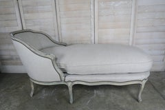 French Painted Louis XV Style Chaise