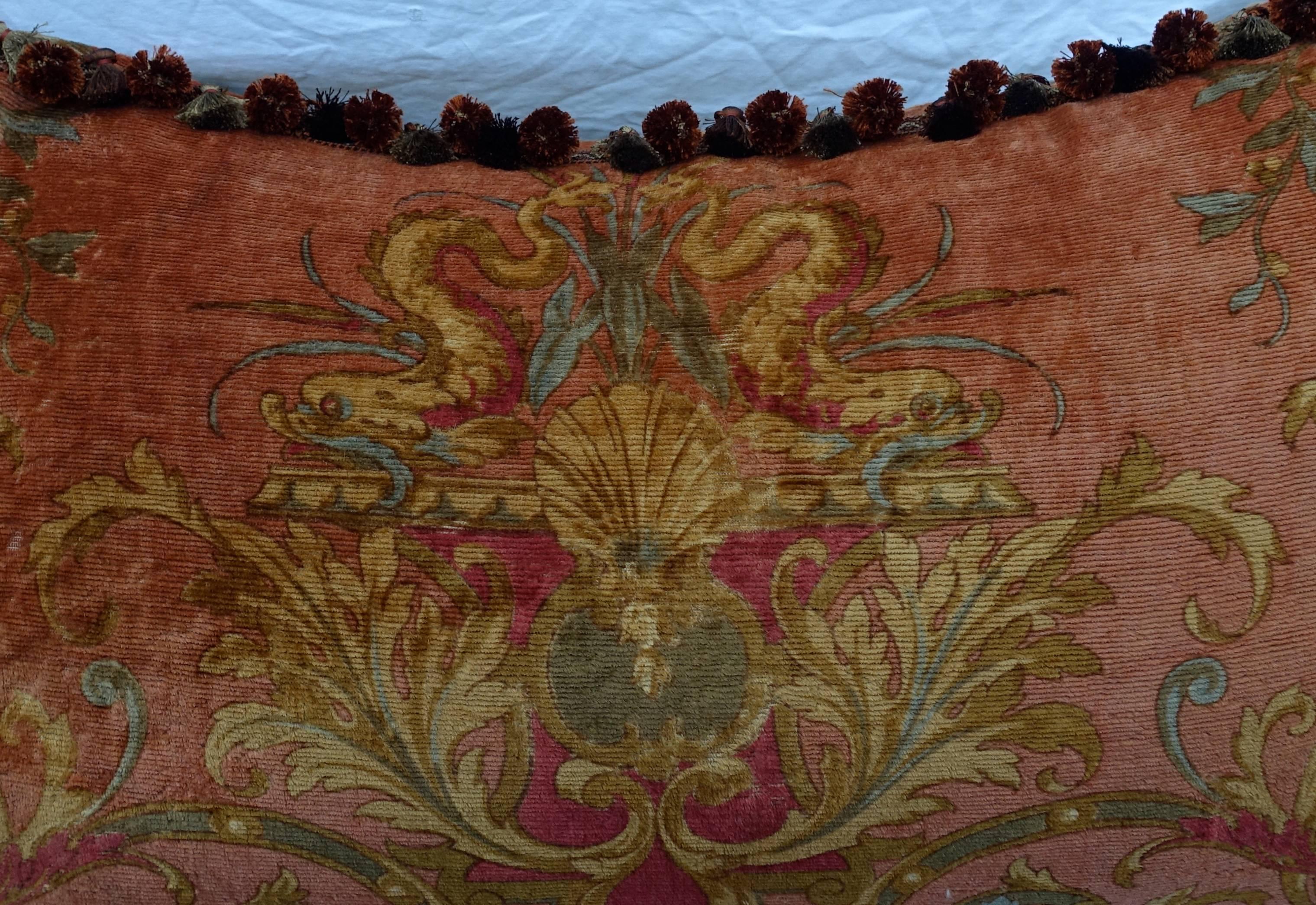 Custom Vintage Mohair Velvet Bed Pillow by Melissa Levinson 1