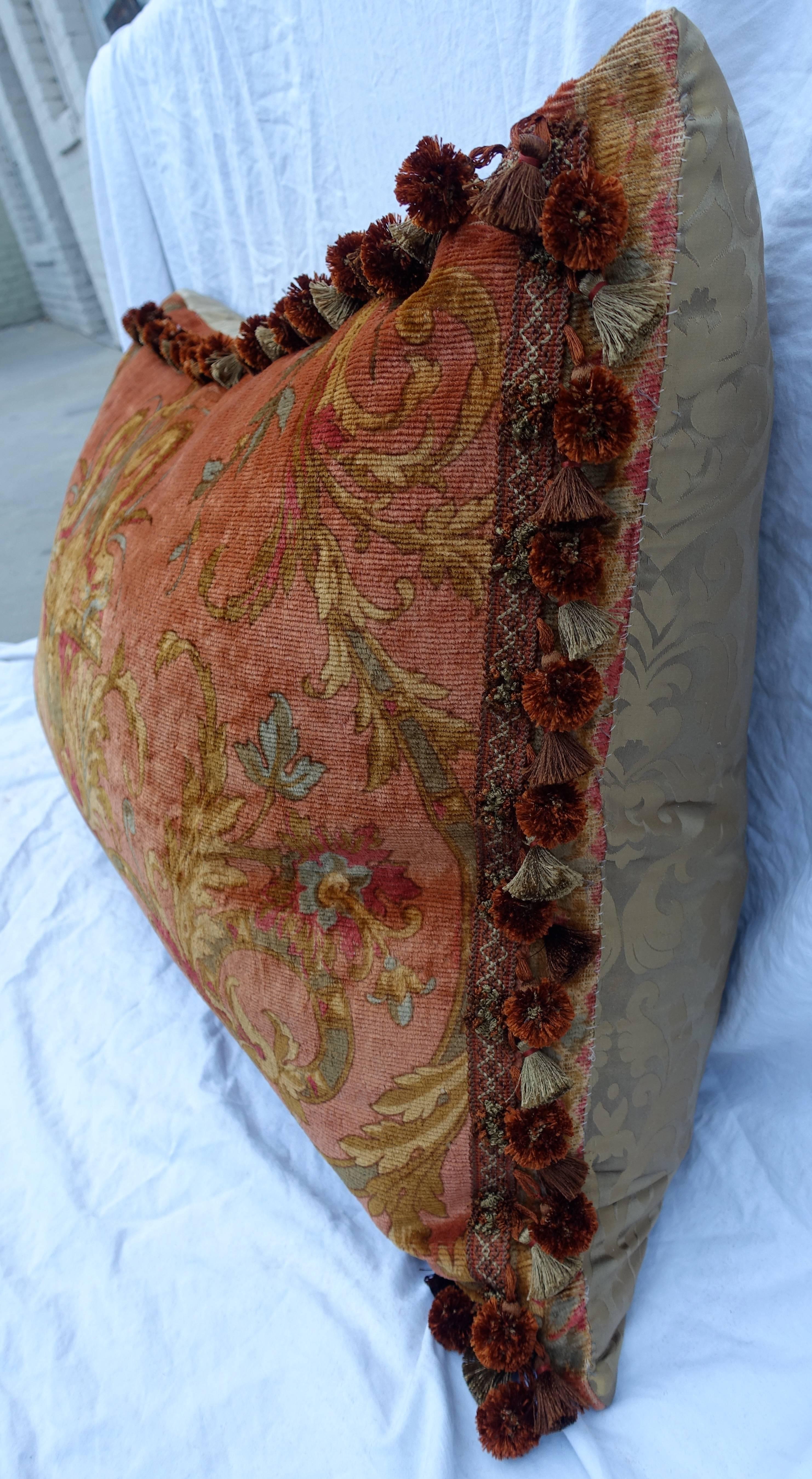 Custom Vintage Mohair Velvet Bed Pillow by Melissa Levinson 2