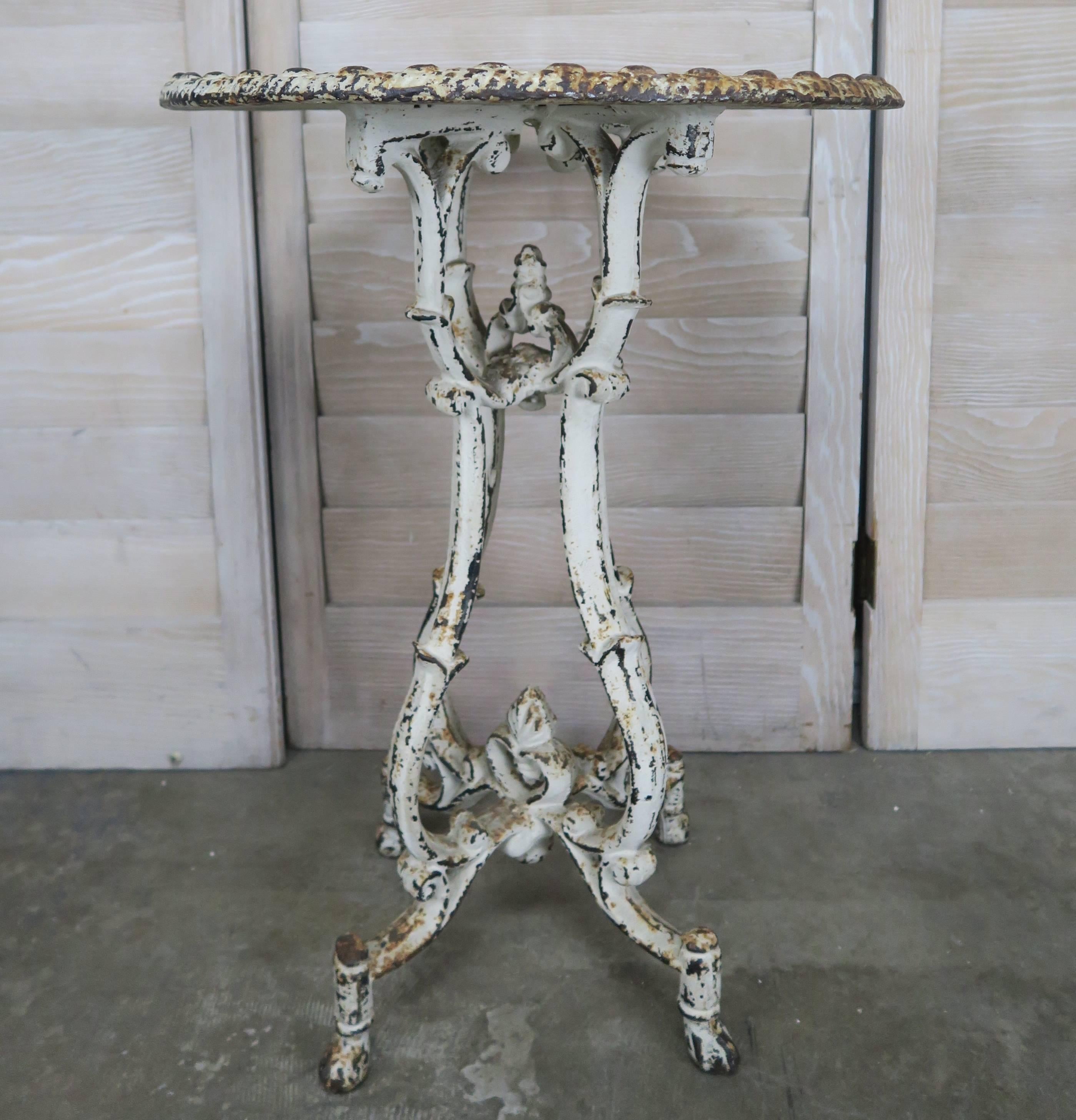 Other French Cast Iron Garden Side Table