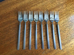 Erik Herlow Obelisk Copenhagen Cutlery Service for 8 with Serving Pieces