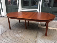 Borge Mogensen Teak Oval Table  with 2 leaves!