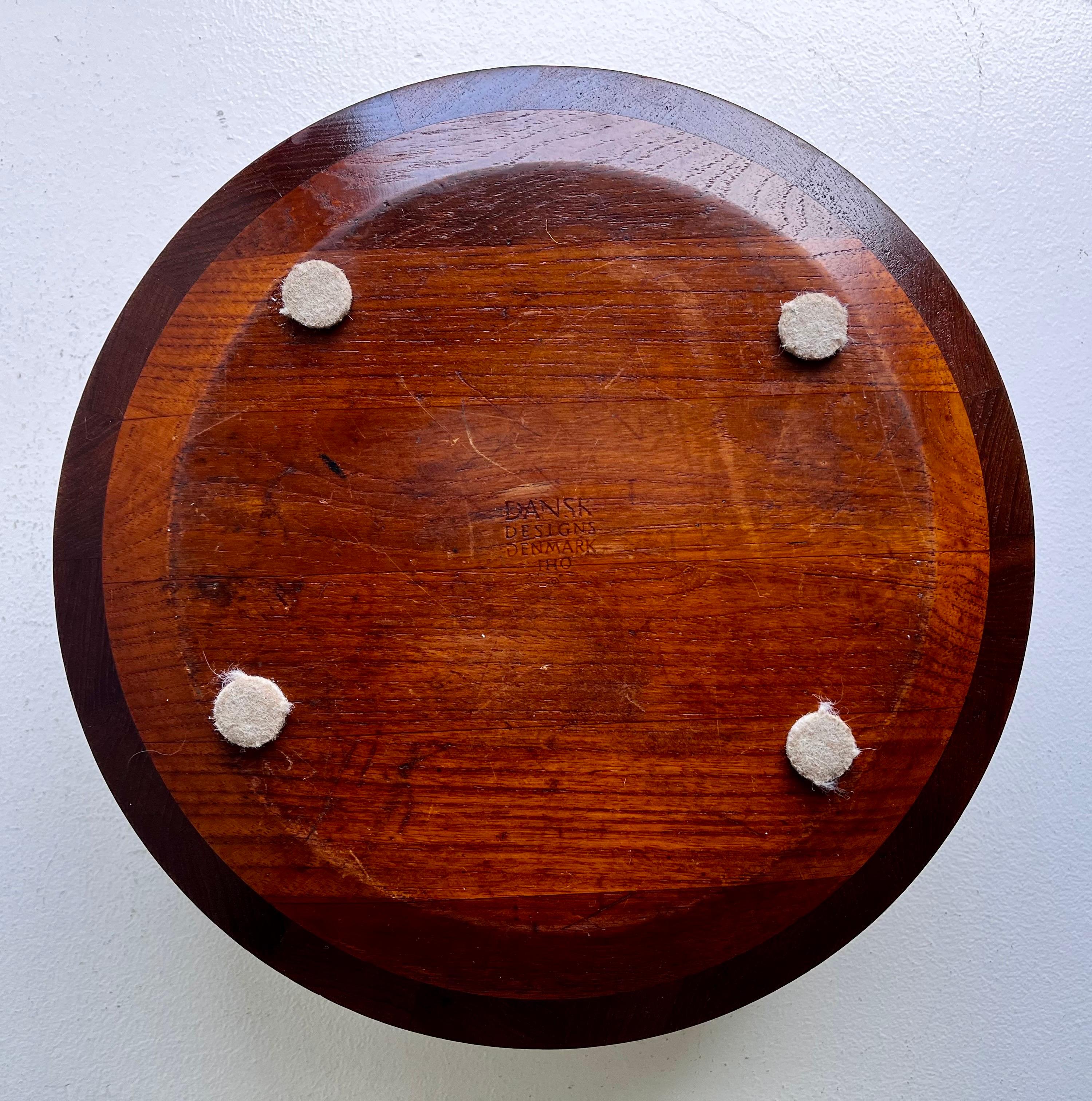Sculptural Staved Teak Bowl by Jens Quistgaard for Dansk For Sale 7