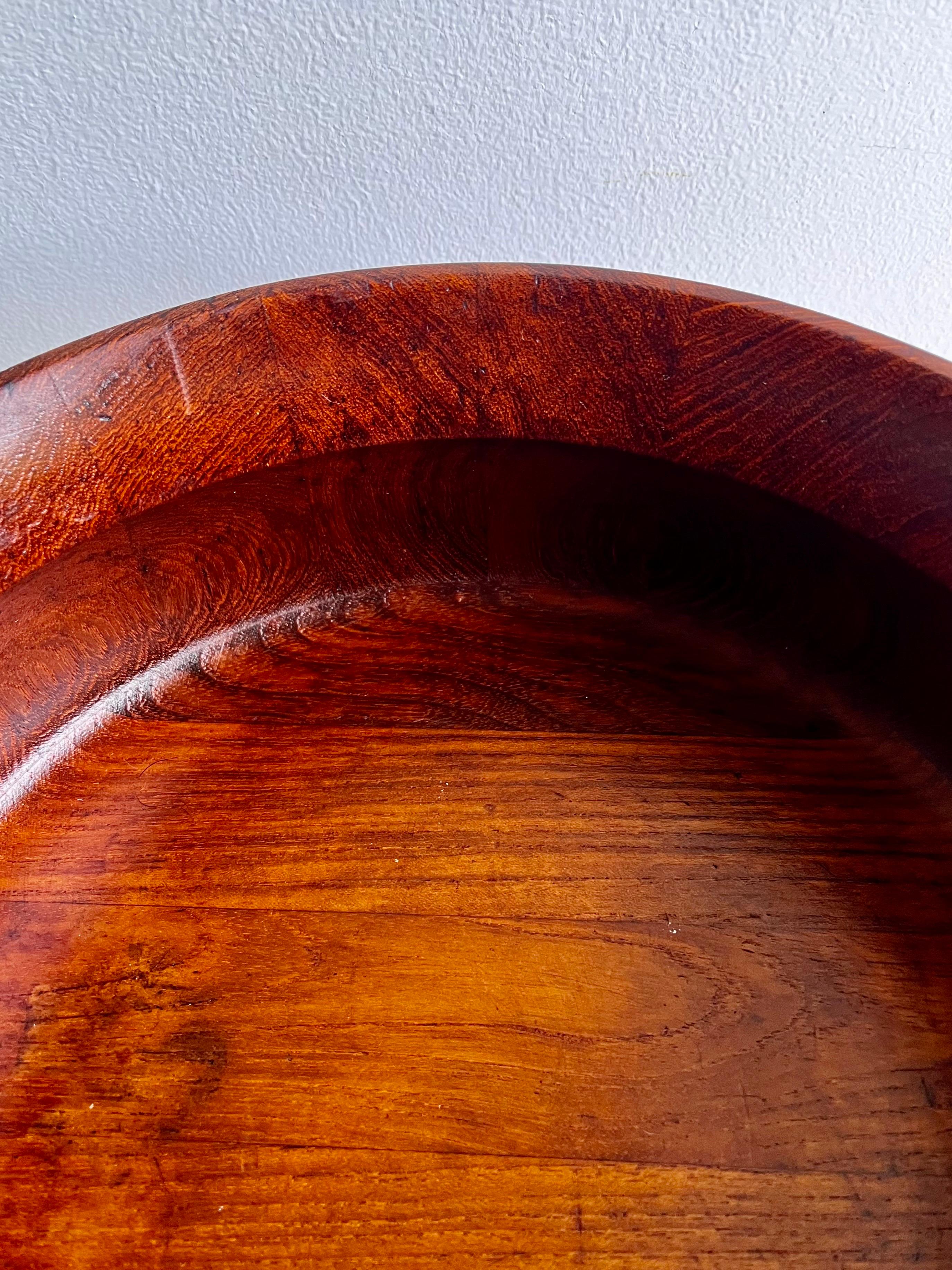 Sculptural Staved Teak Bowl by Jens Quistgaard for Dansk For Sale 1