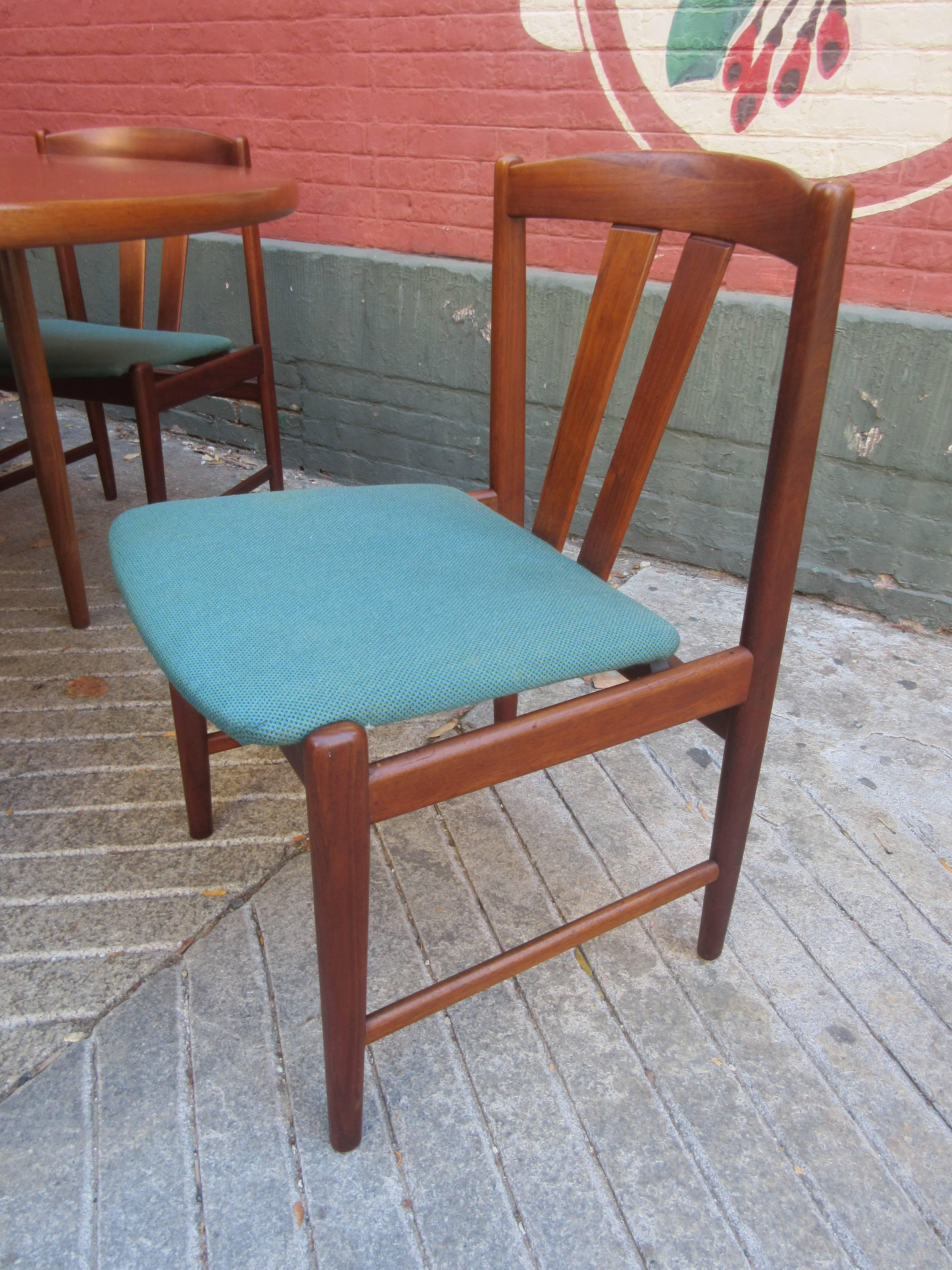 Scandinavian Modern Folke Ohlsson for DUX Teak Table and Chairs Set