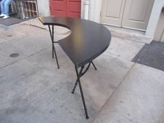 Faux Bamboo Demilune Table/Bar