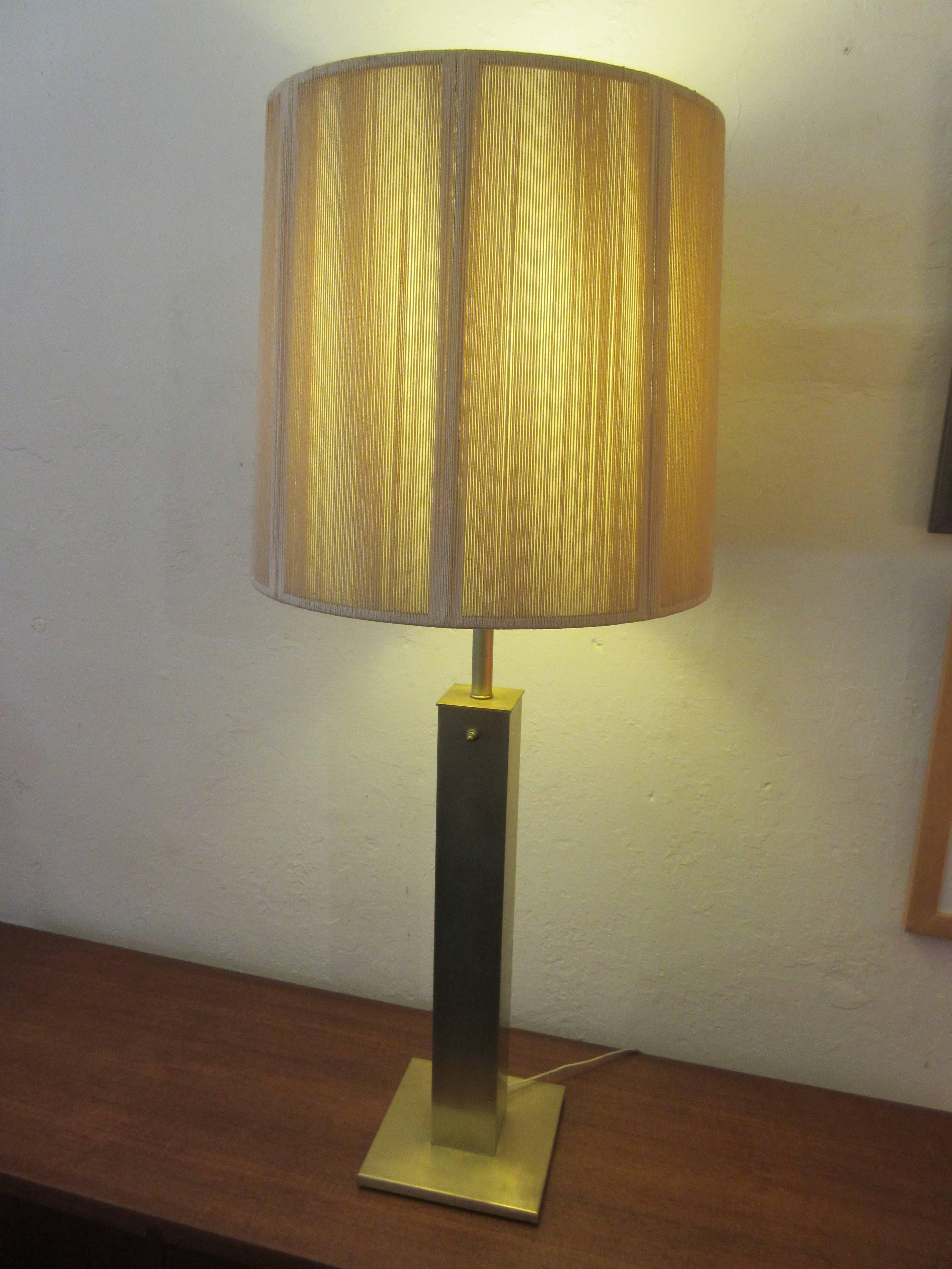 20th Century Nessen Brushed Chrome Floor Lamp