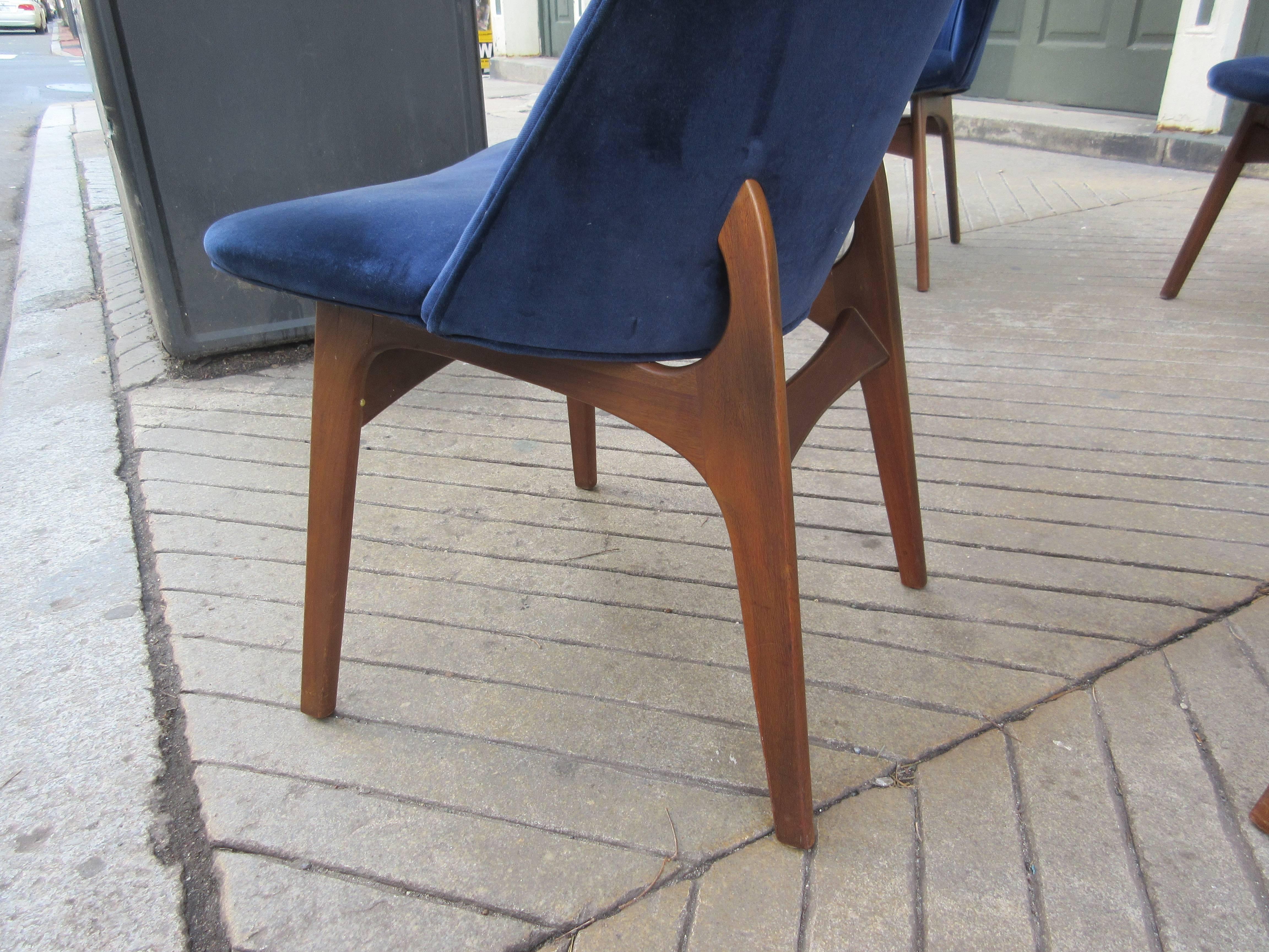 American Set of Six Adrian Pearsall Dining Chairs for Craft Associates