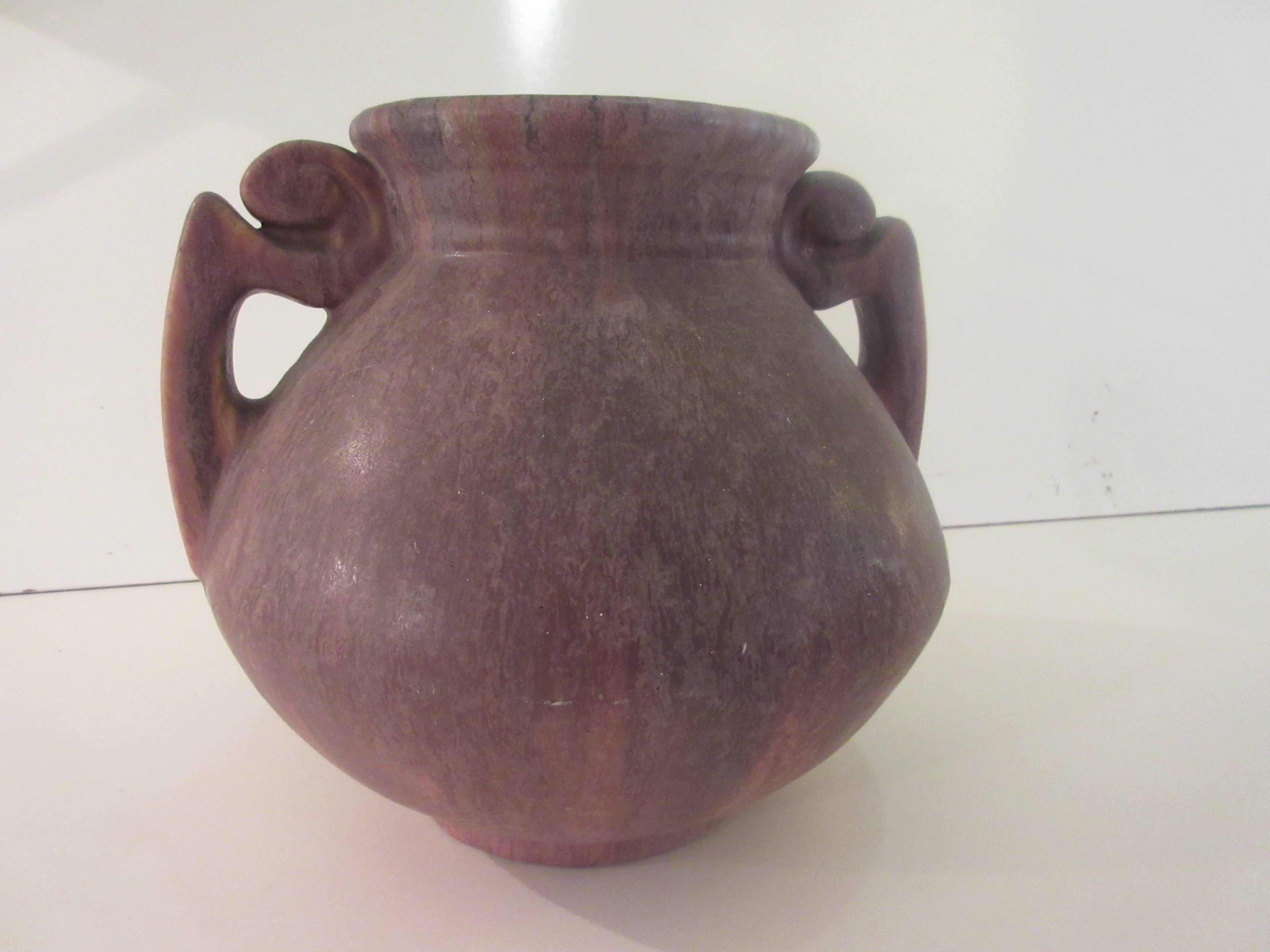 roseville carnelian vase