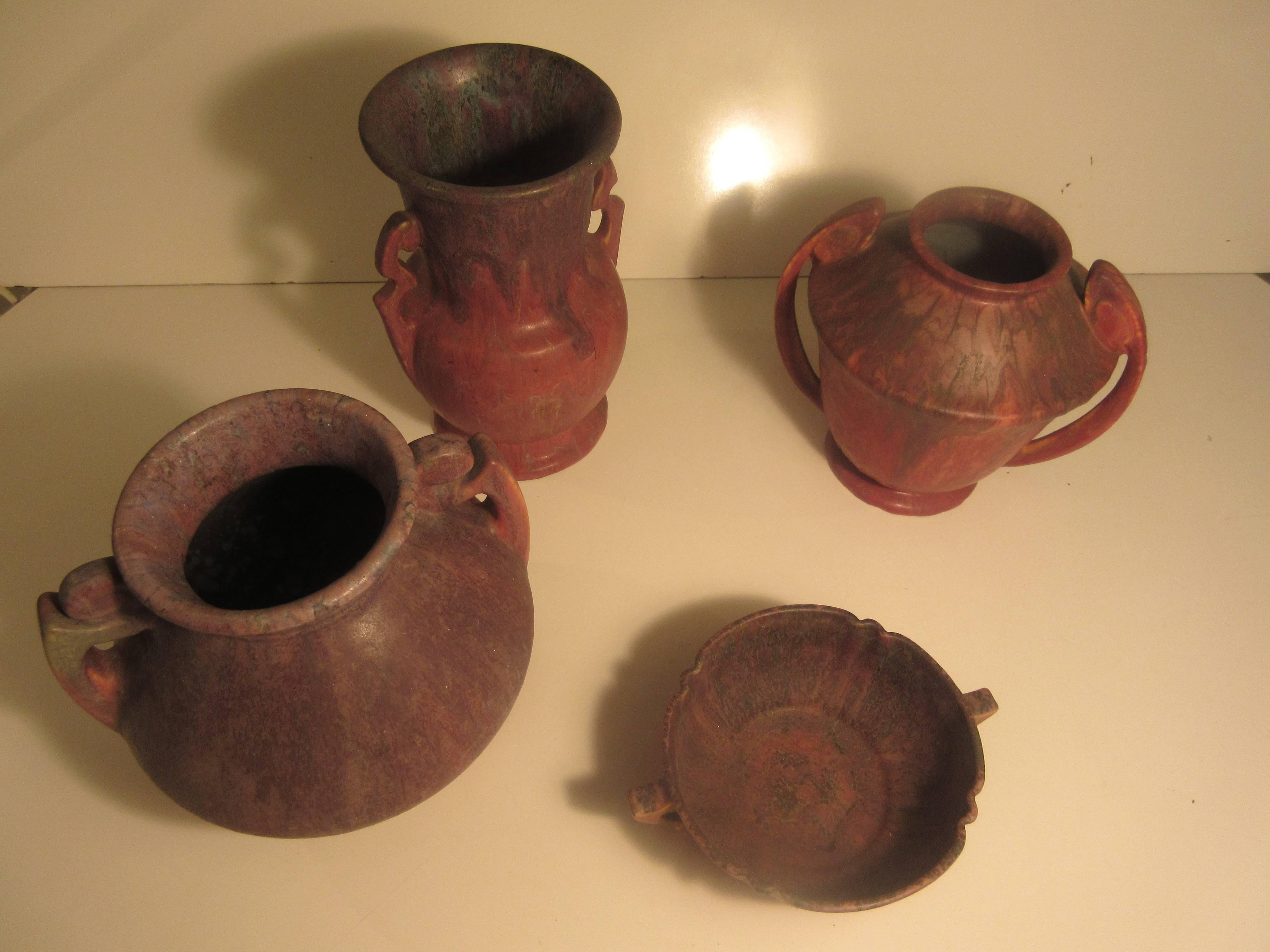 Roseville Carnelian Pottery 1