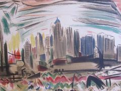 John Marin New York City Print, 1940s