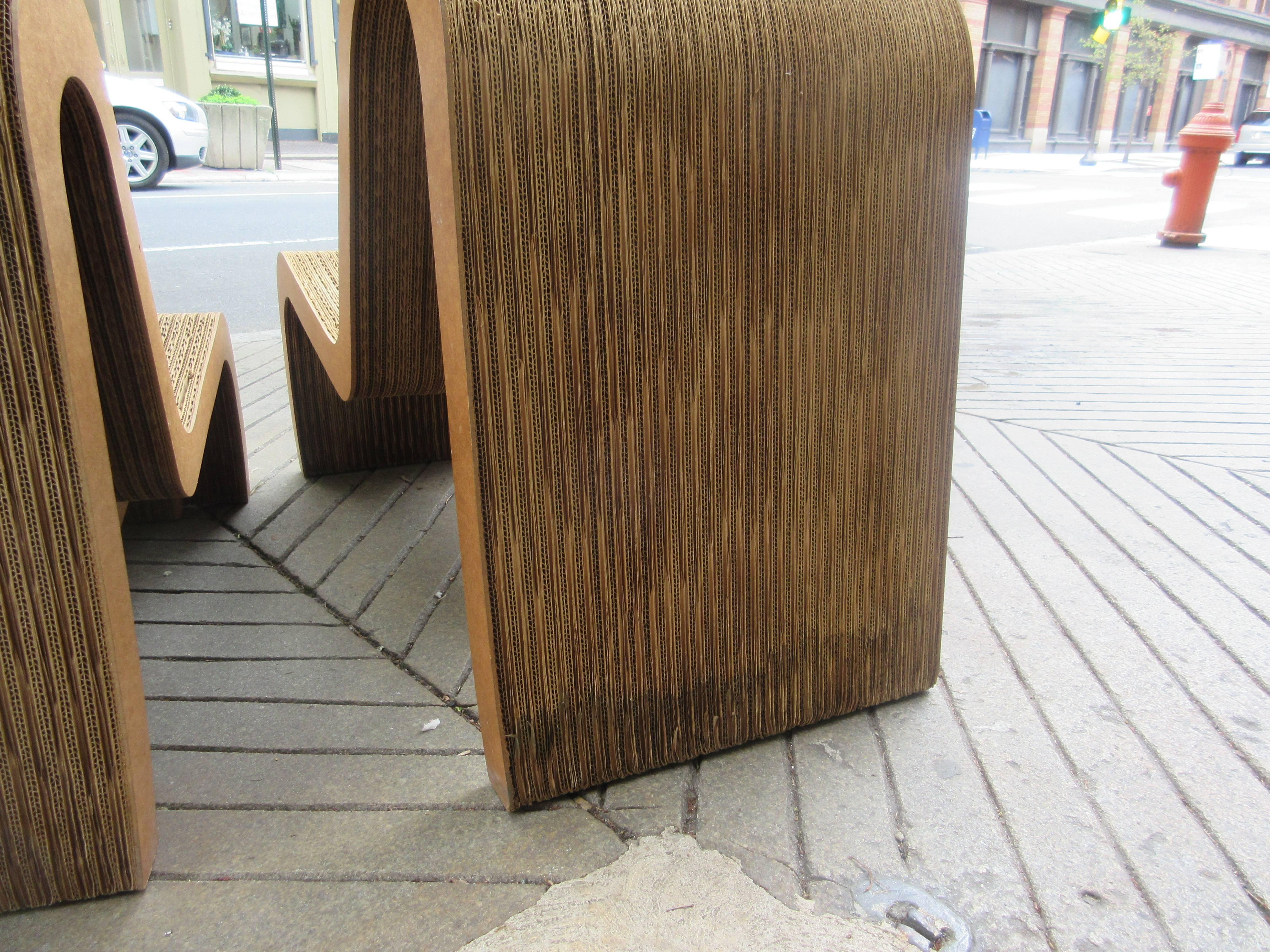 Rare Frank Gehry Easy Edges Set of Nesting Chairs In Good Condition In Philadelphia, PA