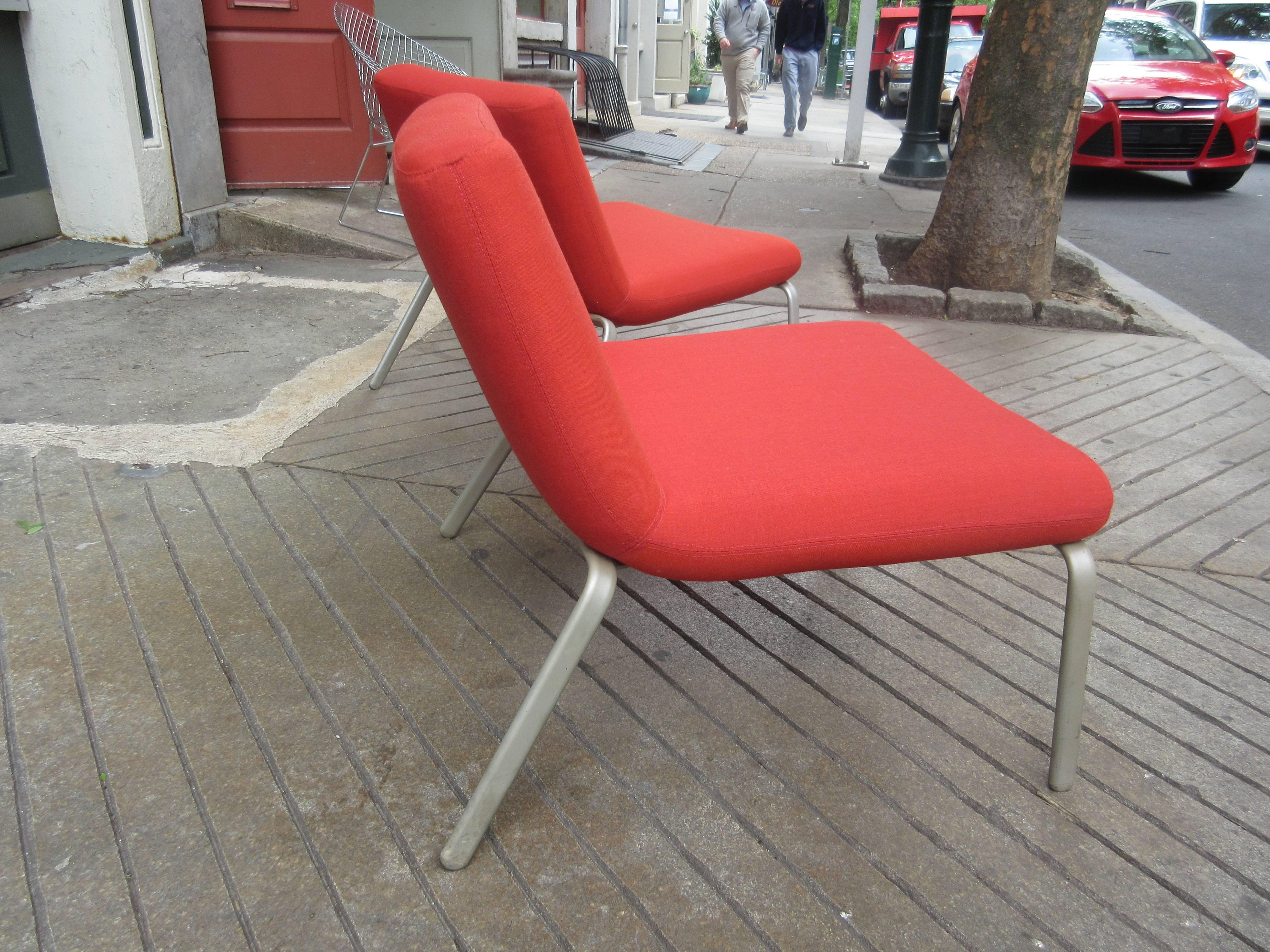 Mid-Century Modern Pair of Mark Kapka Celia Chairs by Keilhauer Furniture