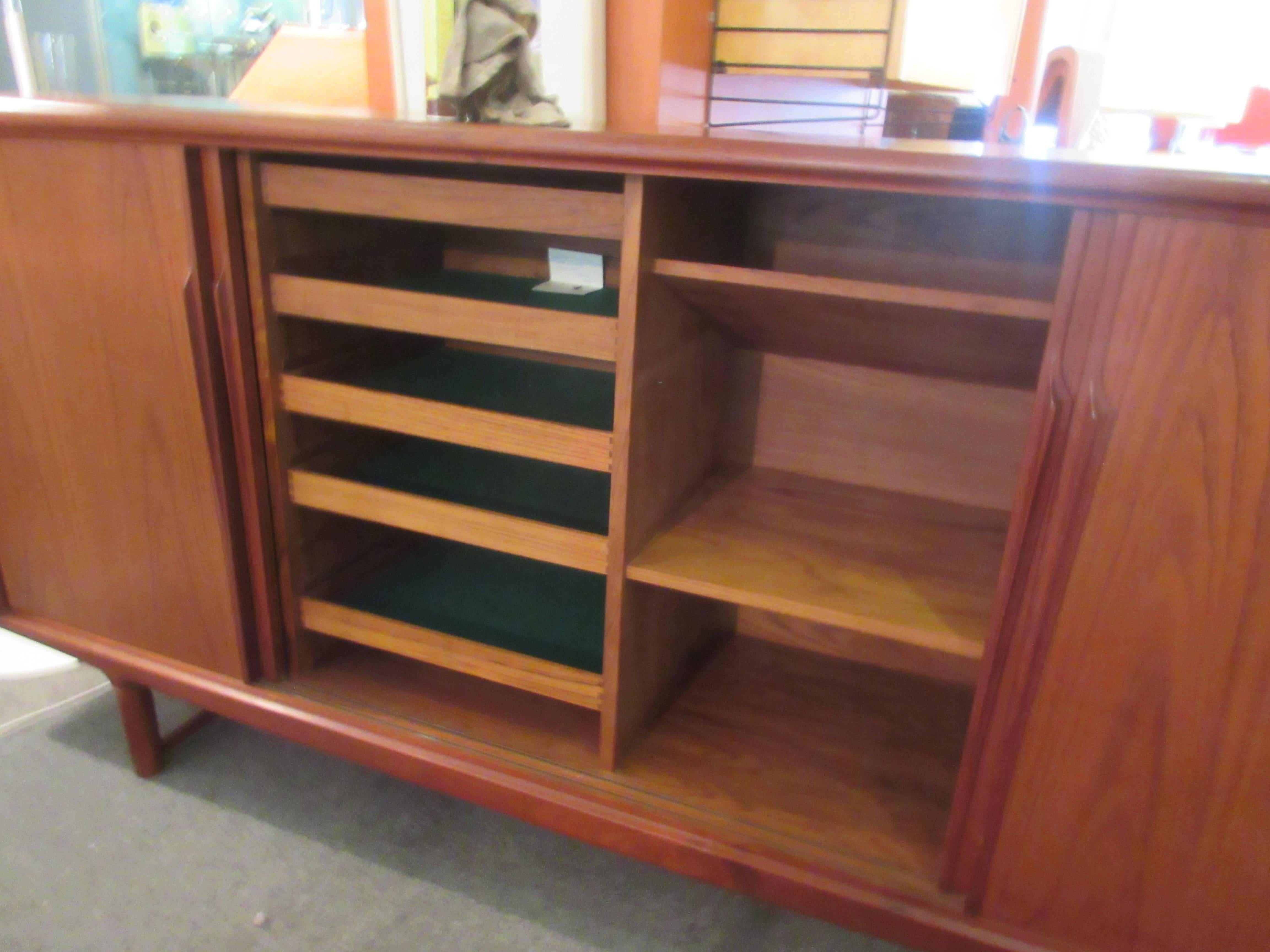 Axel Christensen Teak Credenza by ACO Mobler In Excellent Condition In Philadelphia, PA