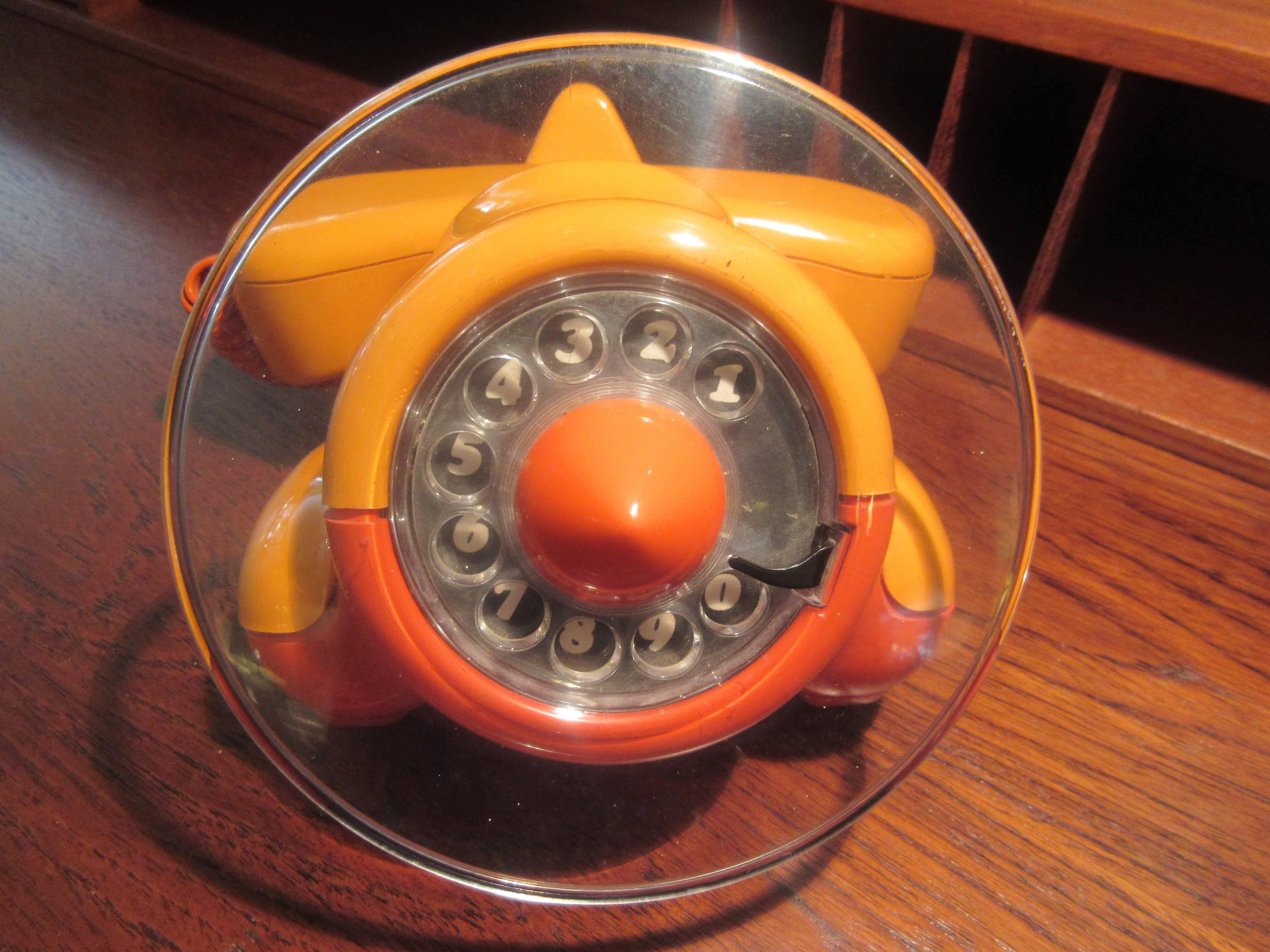 Whimsical plastic airplane phone from the 1960s-1970s.