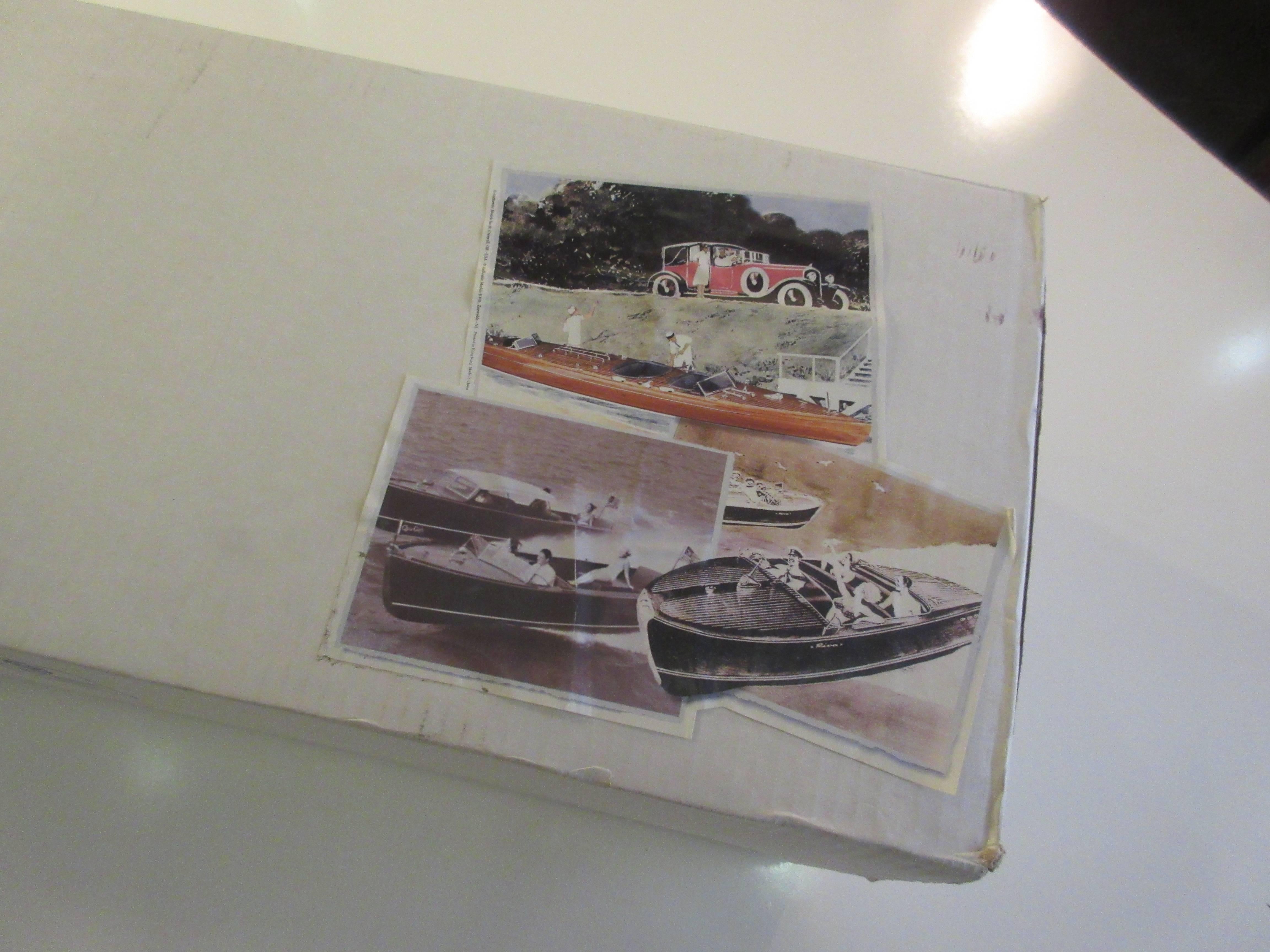 Chris-Craft Scale Model Mahogany Inboard Motor Runabout In Excellent Condition In Philadelphia, PA