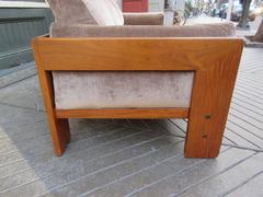 Tobia Scarpa Bastiano Sofa for Knoll by Gavina in Rosewood