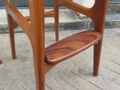 Pair of Erik Buck Teak and Rosewood Bar Stools