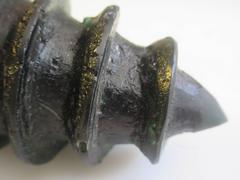 Rick Beck Pate de Verre Cast Screw from Heller Gallery NYC, 1995