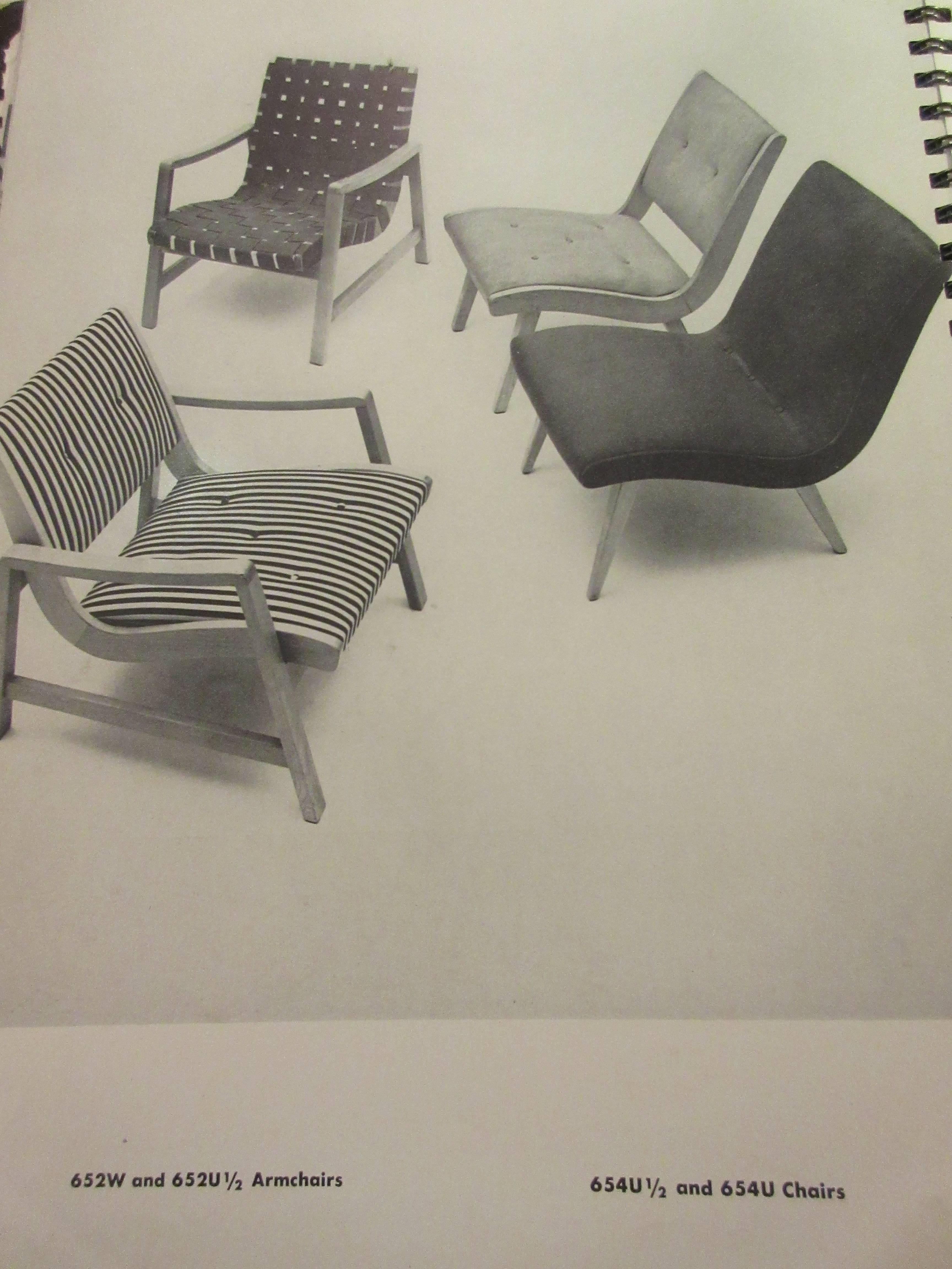 Fabric Jens Risom for Knoll Associates Armchair