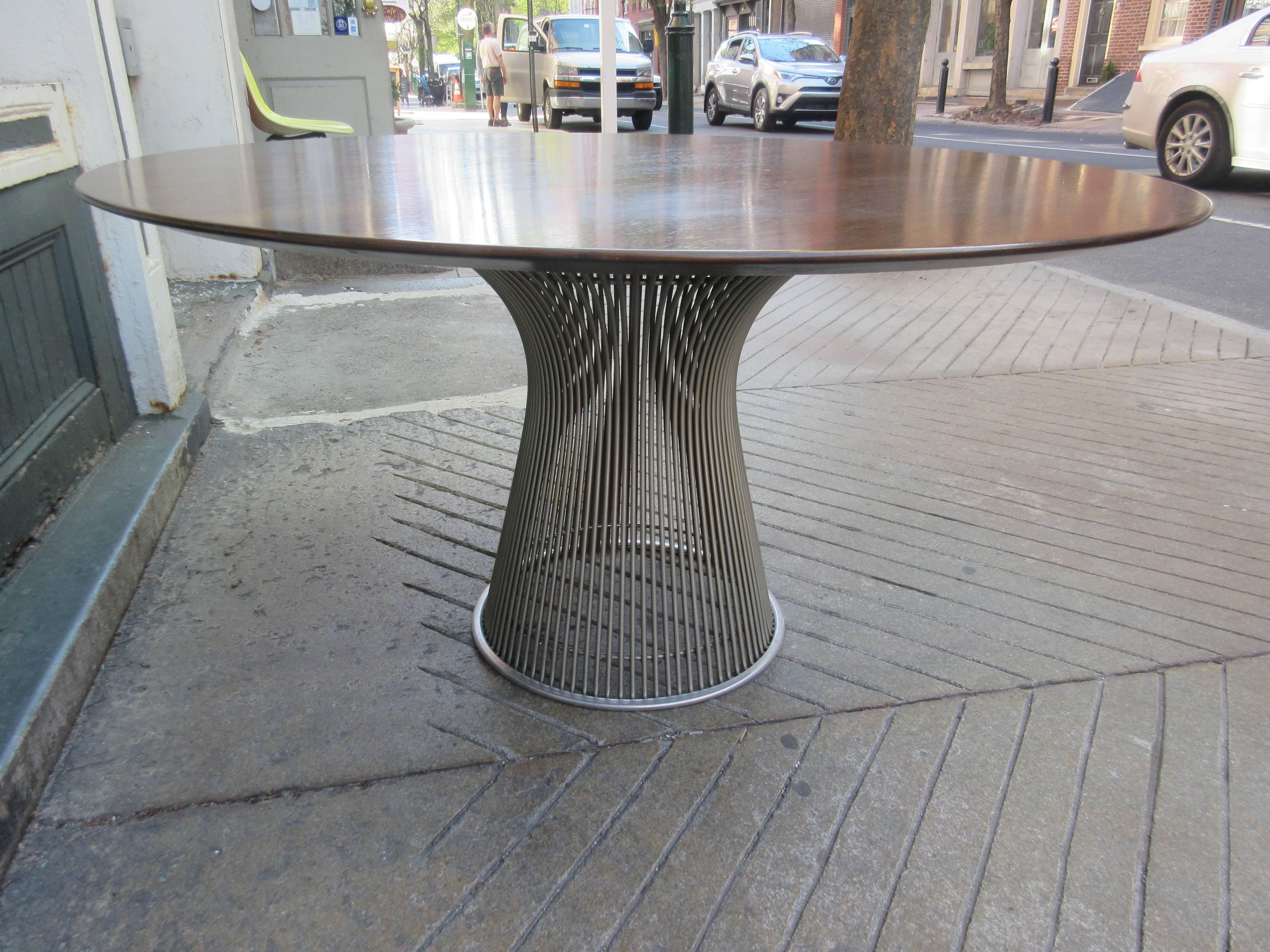 American Warren Platner for Knoll Rosewood Dining Table