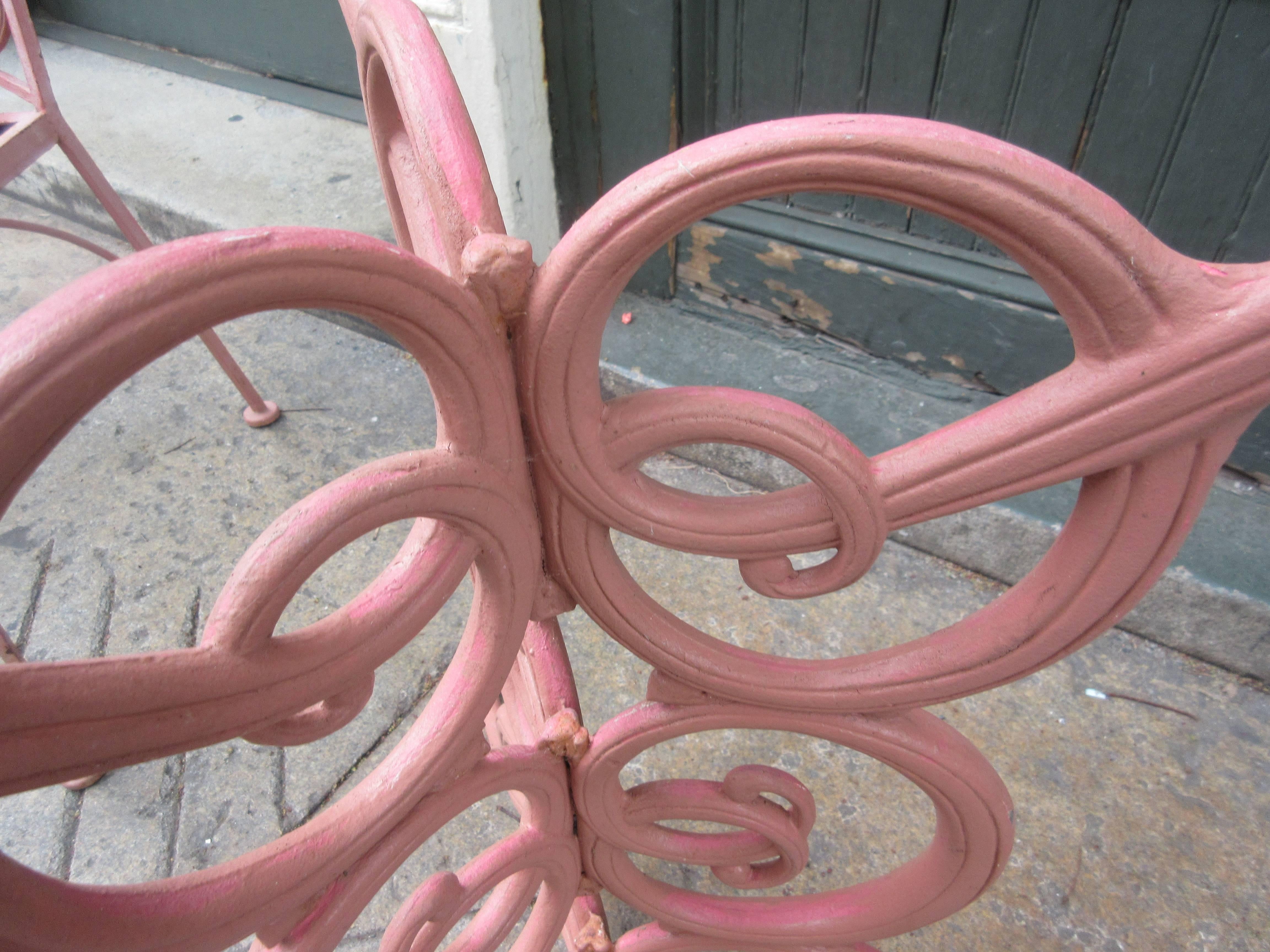 1950s Cast Metal Patio Set 1