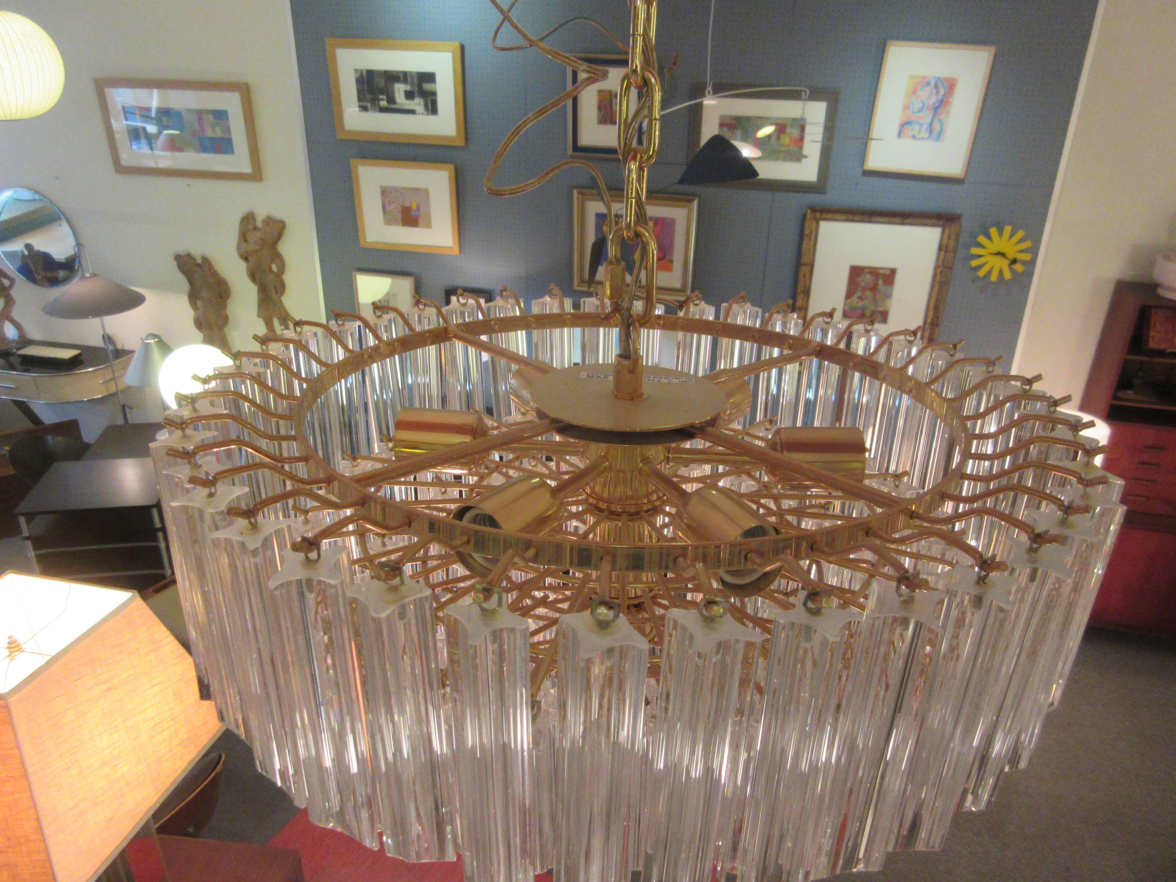 large tiered chandelier