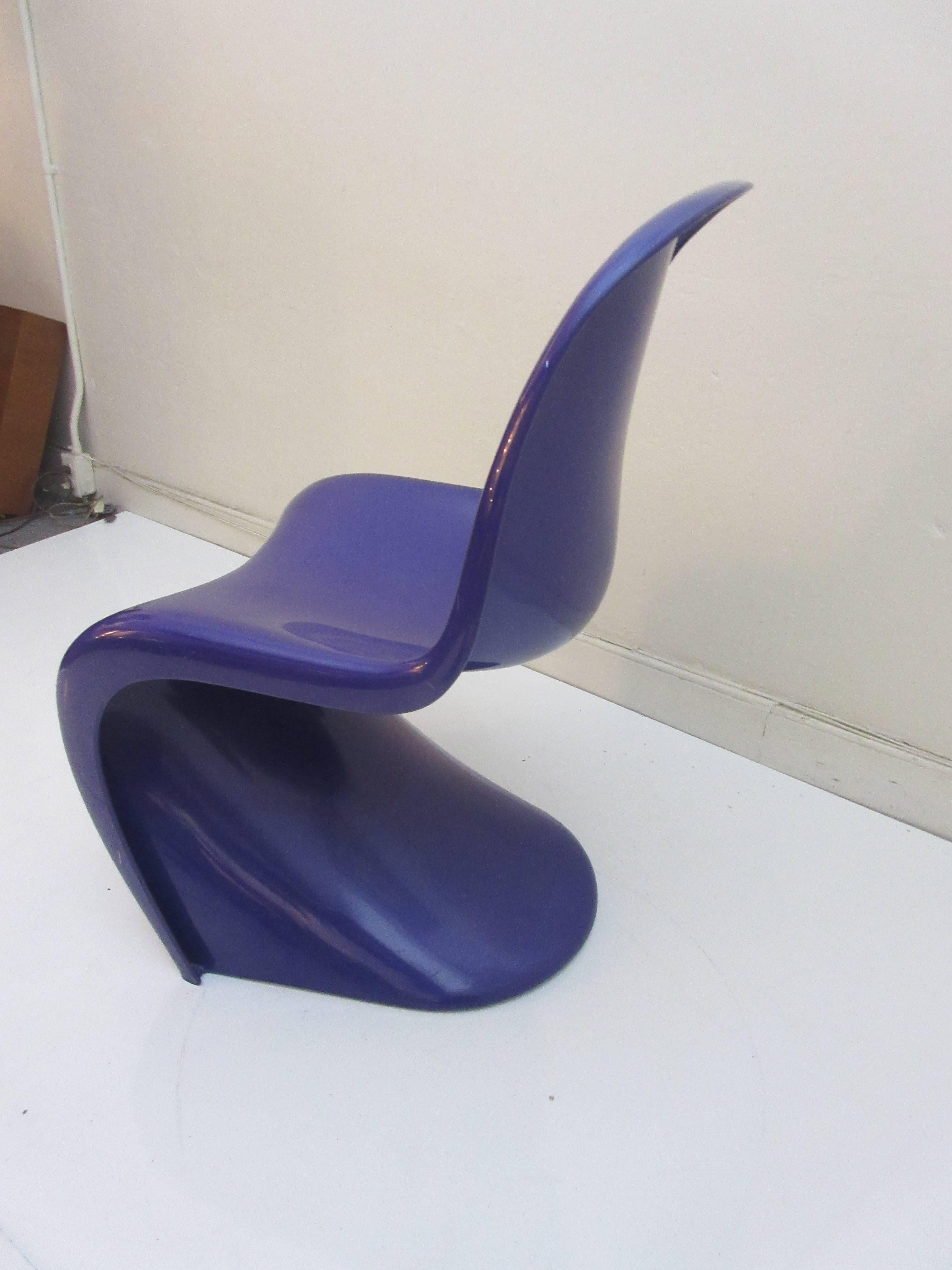 American Verner Panton S Chair for Herman Miller 1976 Rare Purple