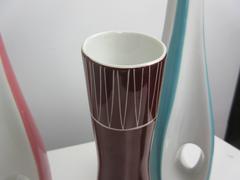 Mieczyslaw Naruszewicz Grouping of Four Vases by Cmielow Pottery