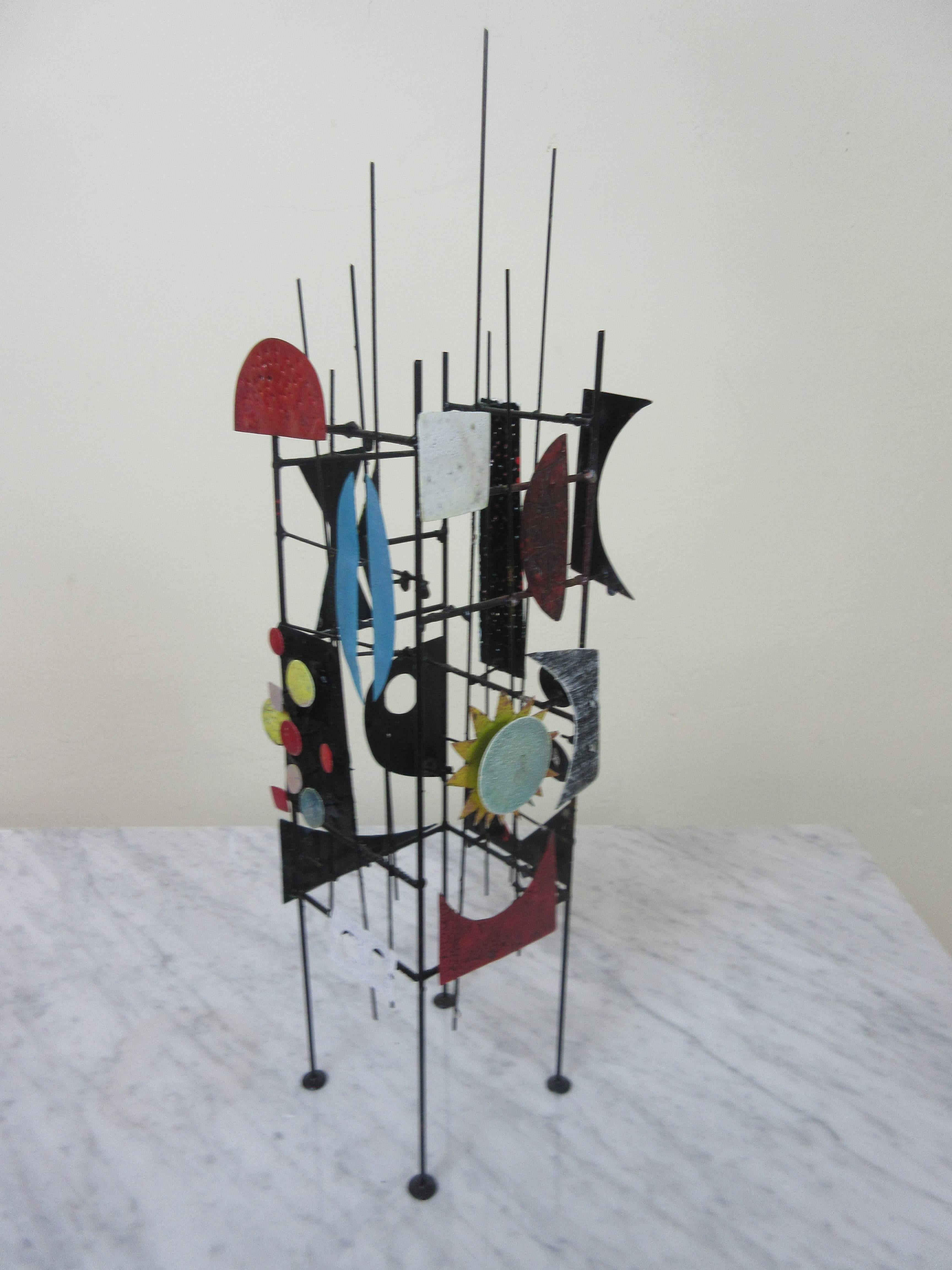 Adam Henderson Sculpture Seascape 2016 in Metal and Paint 1