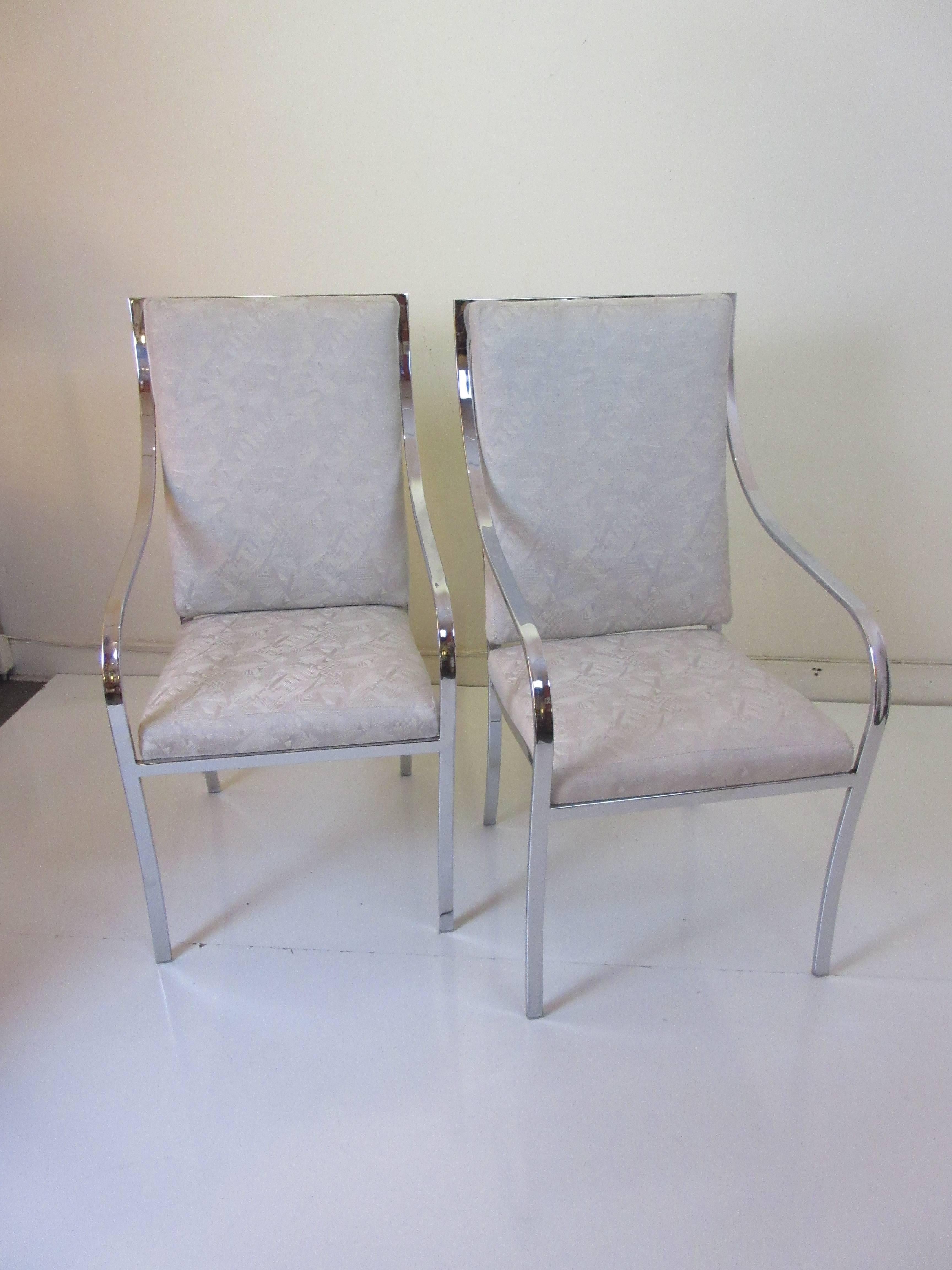 Milo Baughman for Thayer Coggin Six Dining Chairs In Excellent Condition In Philadelphia, PA