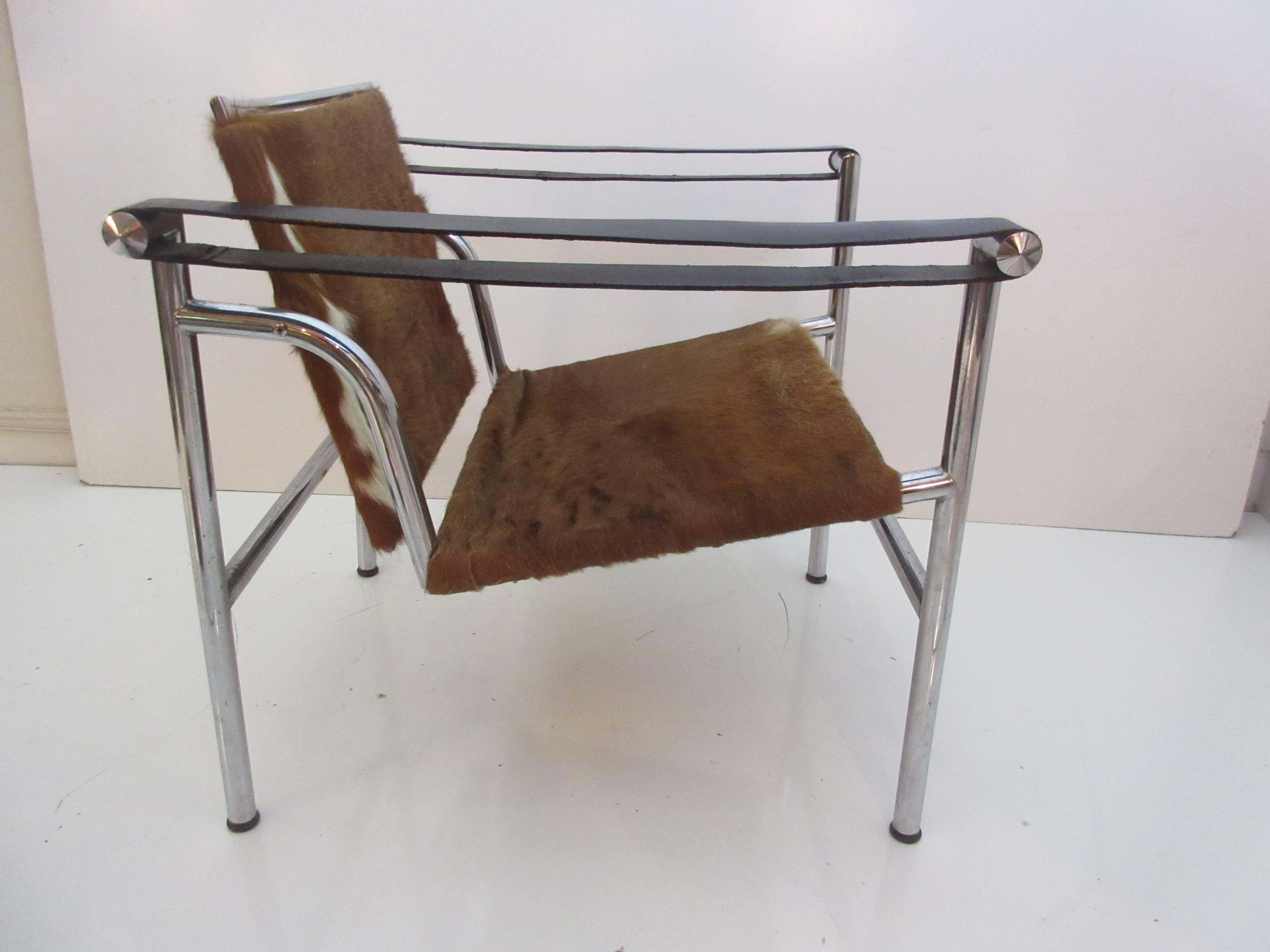 Early 20th Century Le Corbusier, Pierre Jeanneret and Charlotte Perriand LC1 Chair by Cassina