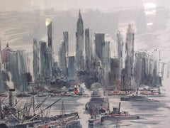 John Haymson Hudson River Skyline Print