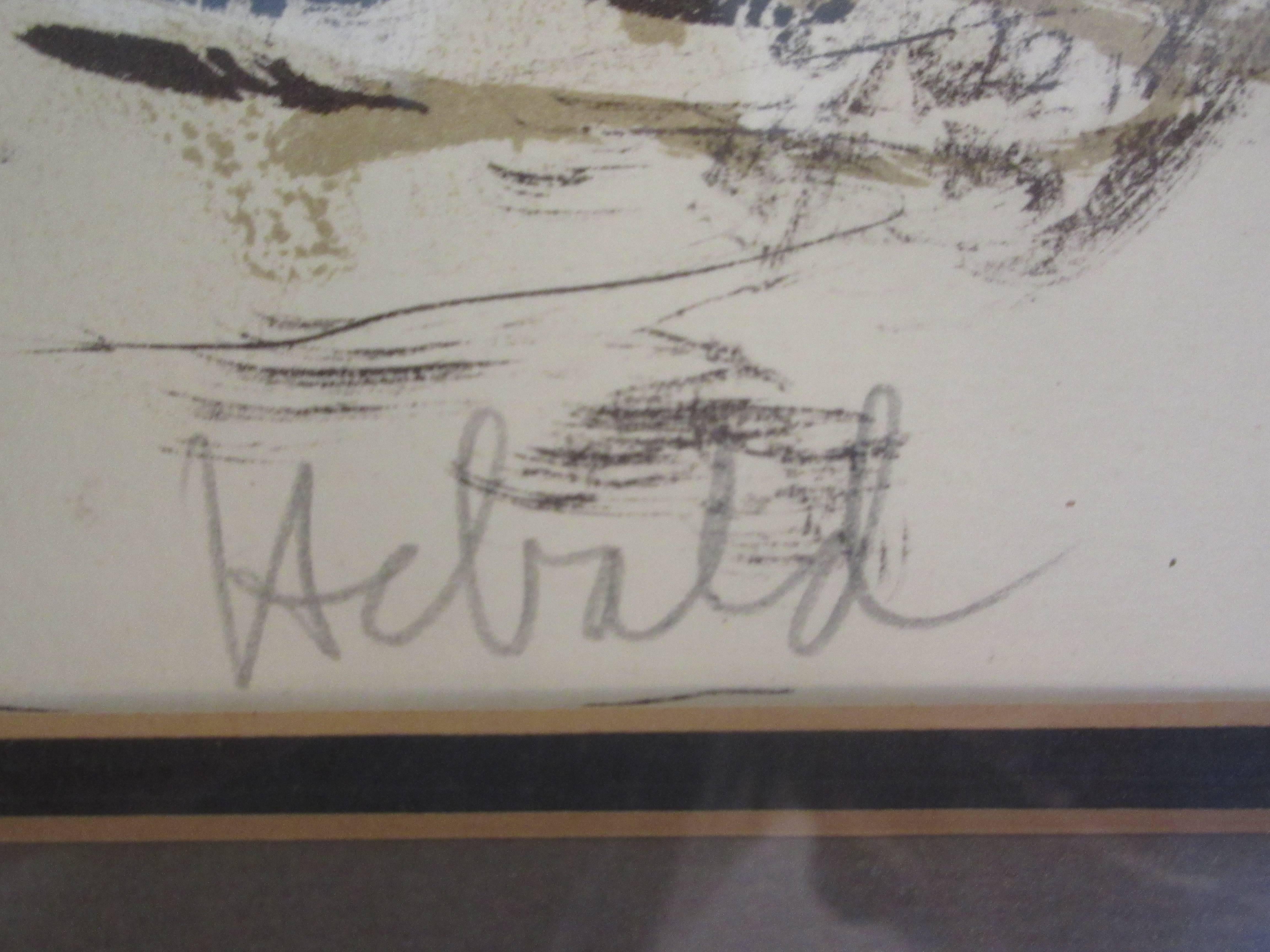 Milton Hebald Signed/ Numbered Litho 52/175 In Excellent Condition In Philadelphia, PA