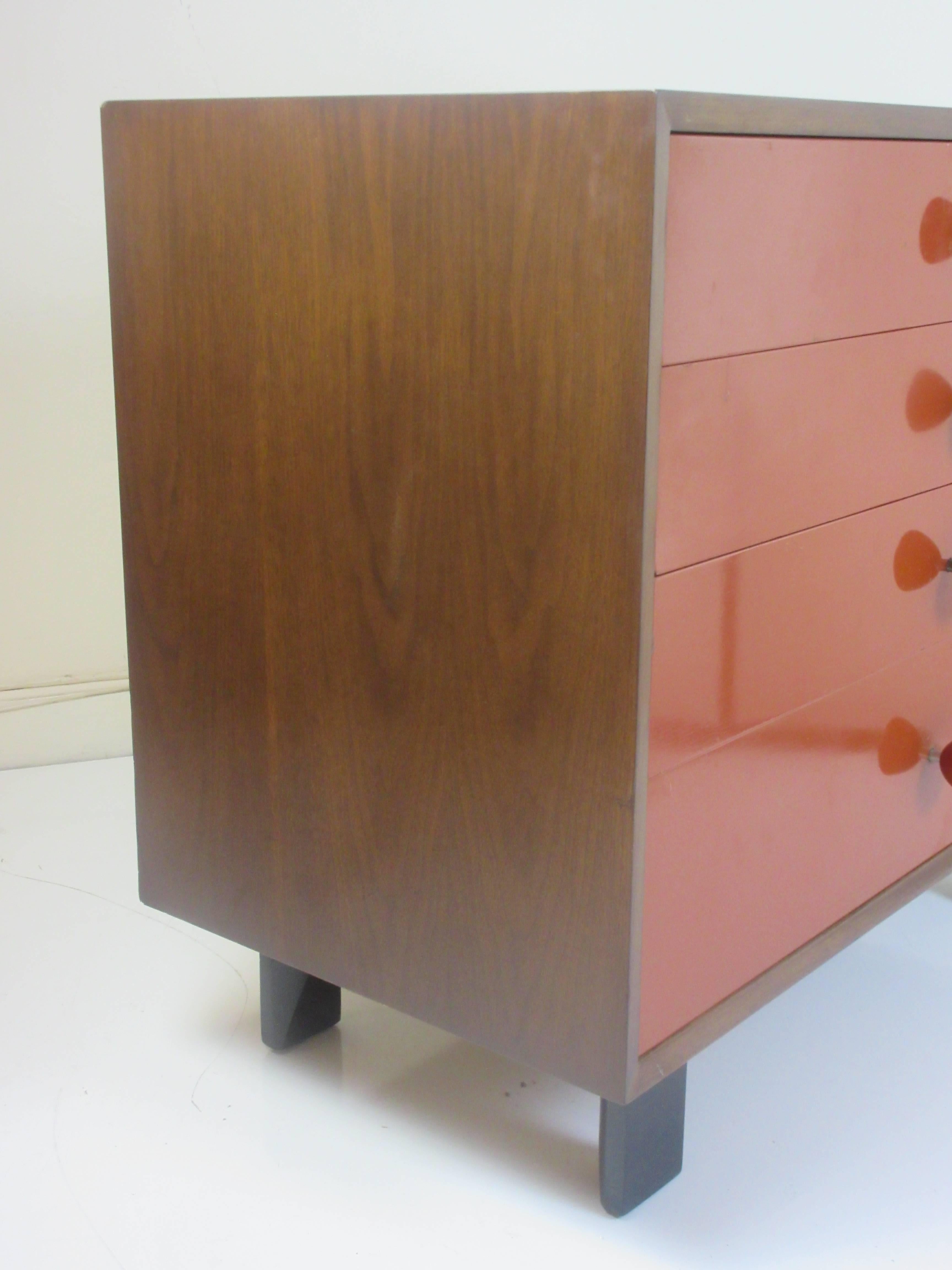 Mid-Century Modern George Nelson for Herman Miller Vanity Chest of Drawers in Walnut
