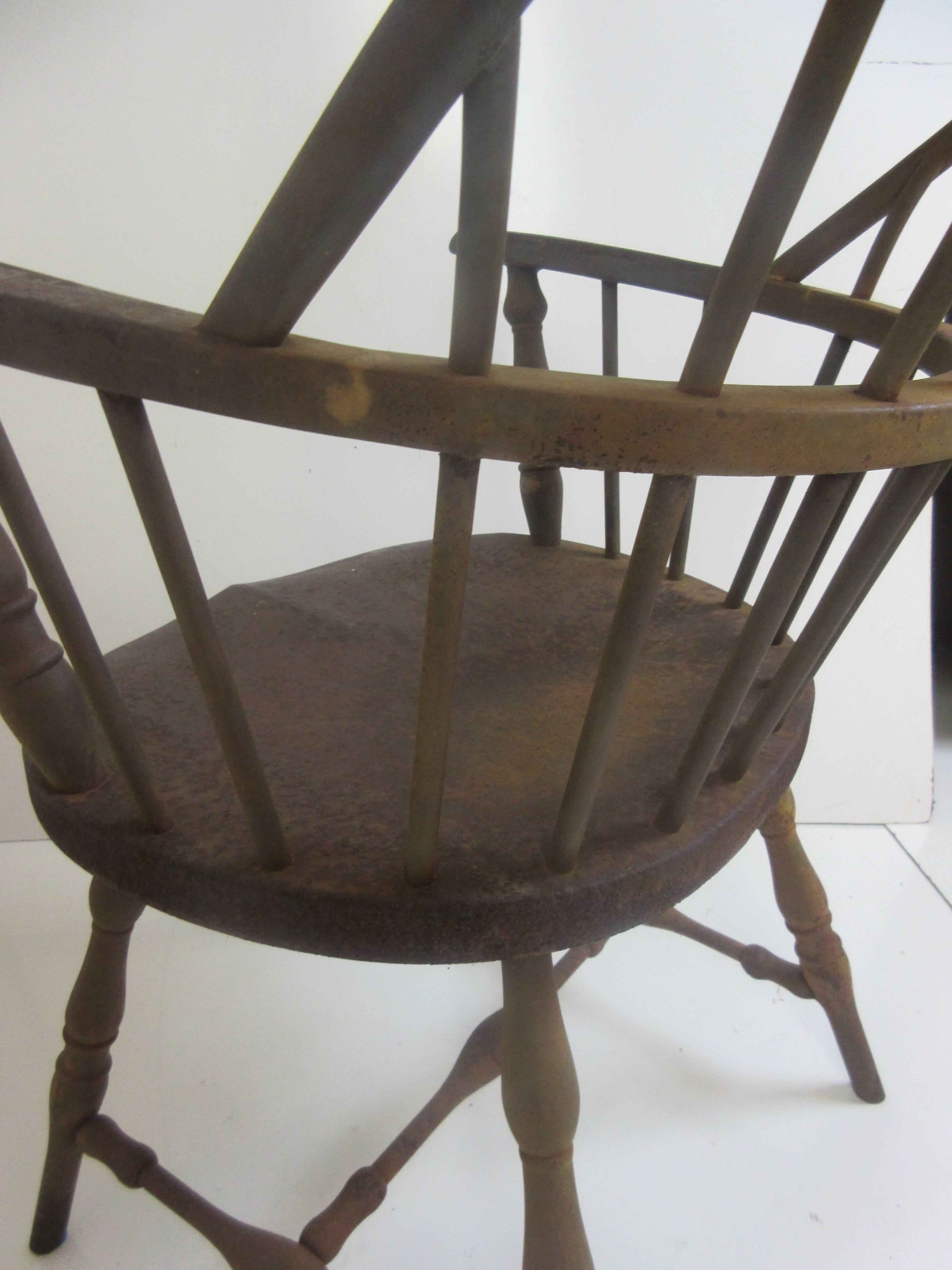 Windsor Chair from Philadelphia Library in Steel by Canton Art Metal Company 2